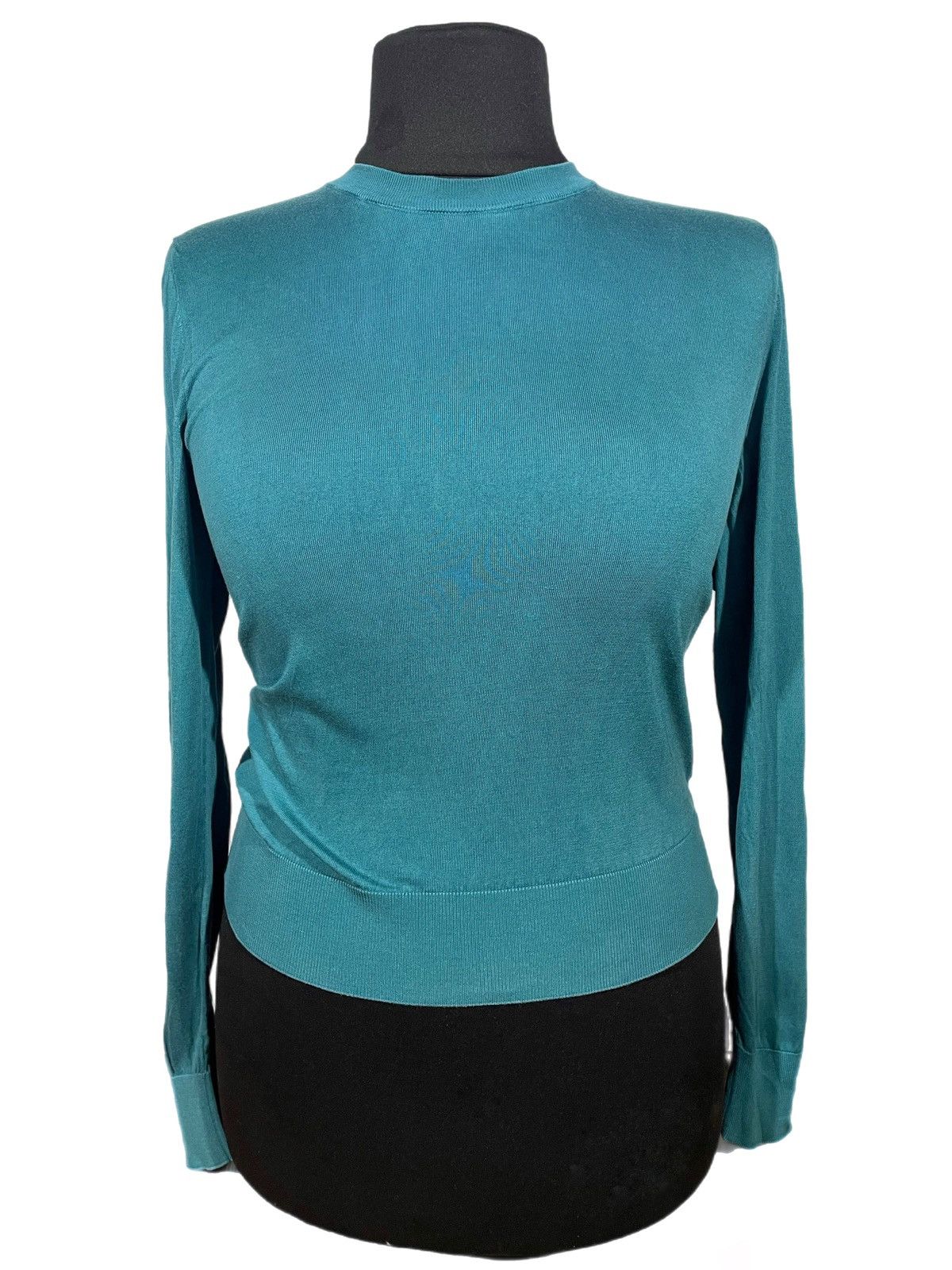 Designer × Dolce & Gabbana Dolce & Gabbana Women Lightweight Blue Wool Sweater Size S-M Size S / US 4 / IT 40 - 1 Thumbnail