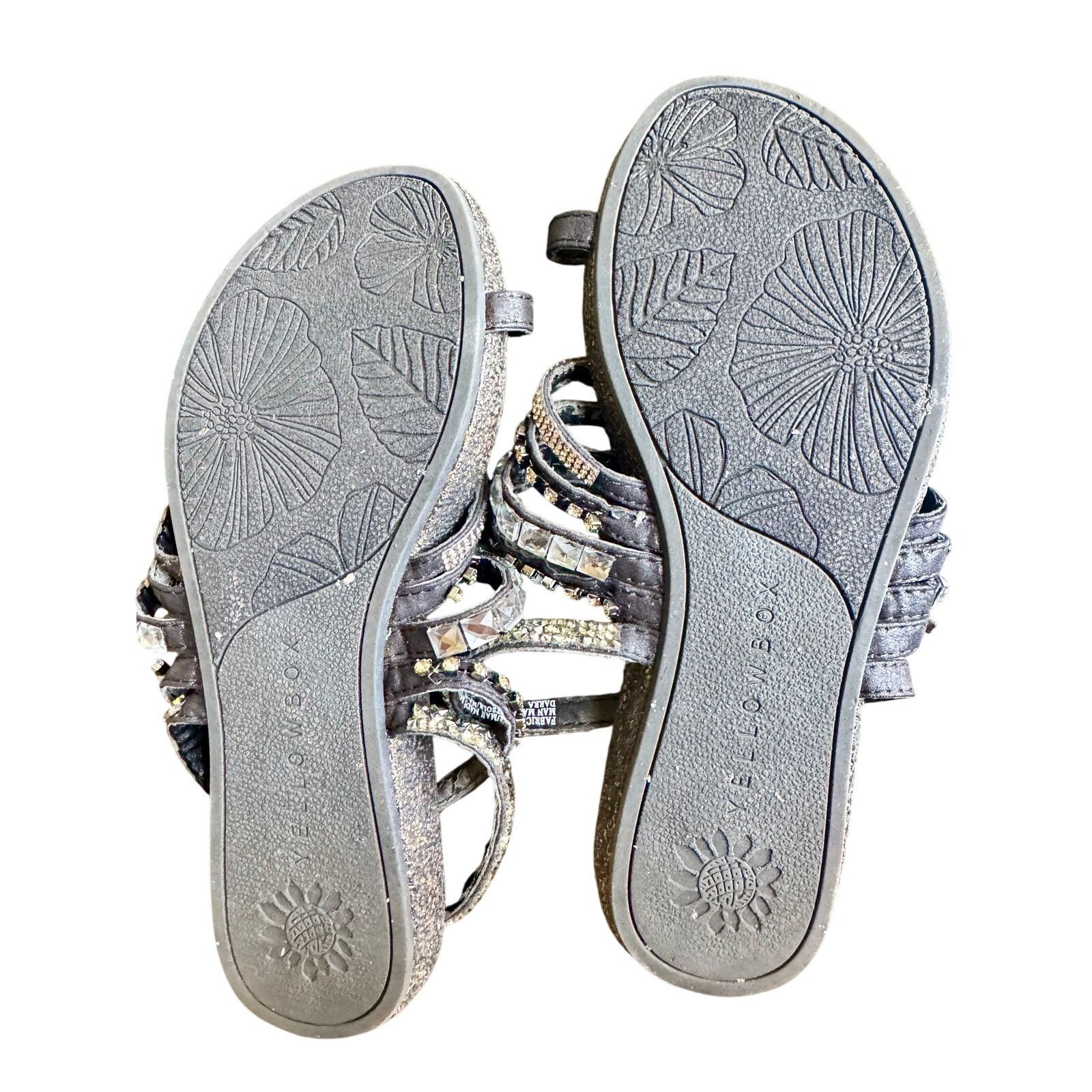 Designer Yellow Box Stylish Beaded Slide Sandals Toe Size US 6 / IT 36 - 7 Thumbnail