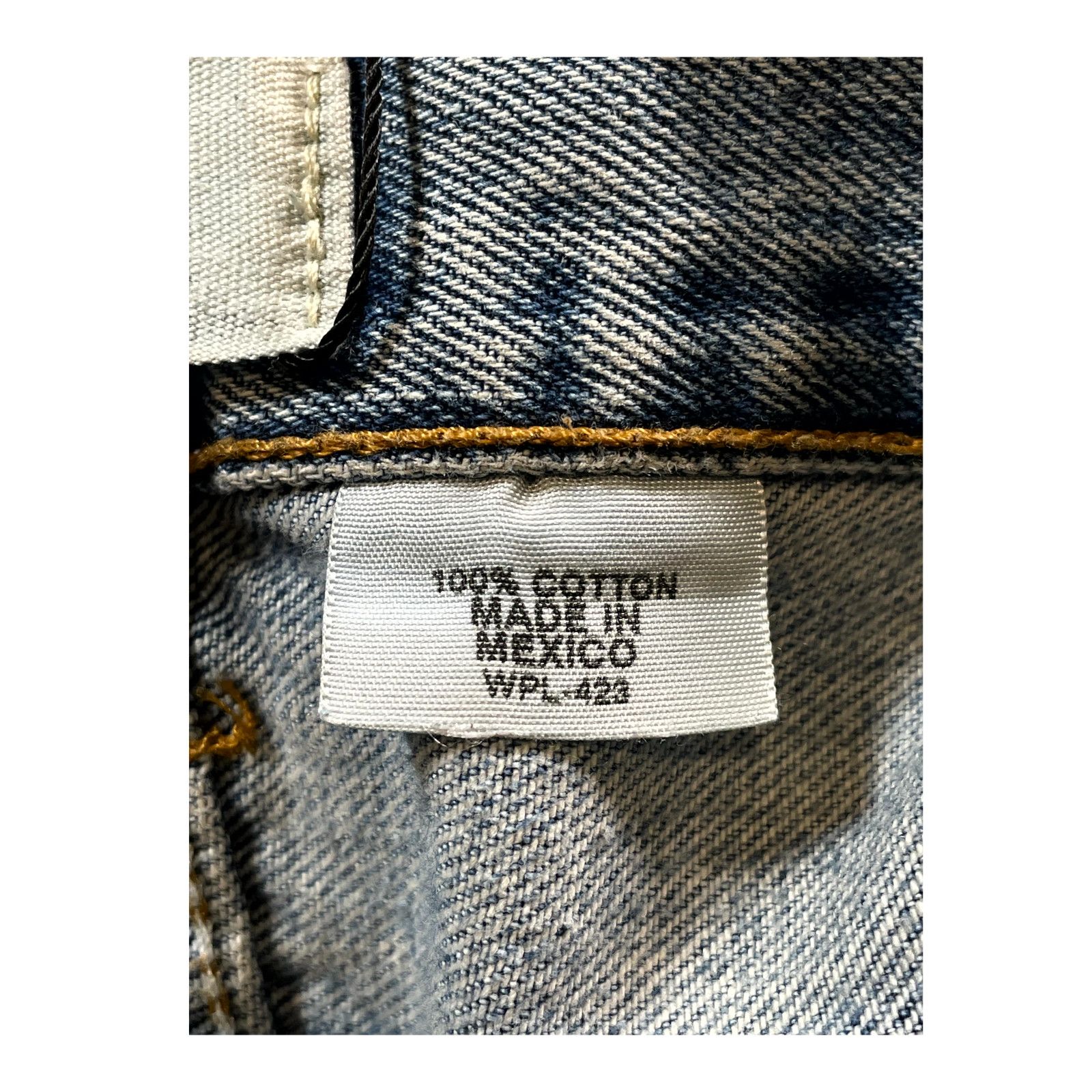 Sp5der Sp5der Star Light Wash & Yellow Jeans Size US 30 / EU 46 - 4 Thumbnail