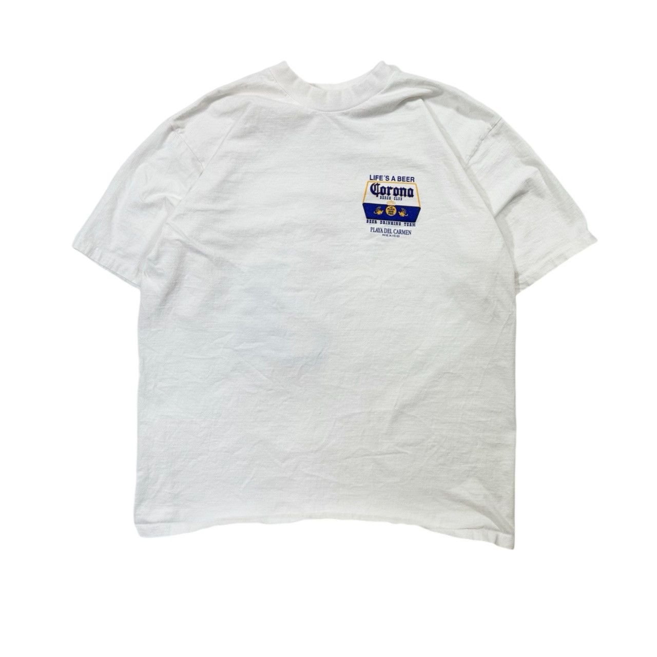 Vintage Vintage 00s Y2k Corona Beach Club Big Print Graphic T Shirt Size US XL / EU 56 / 4 - 1 Thumbnail