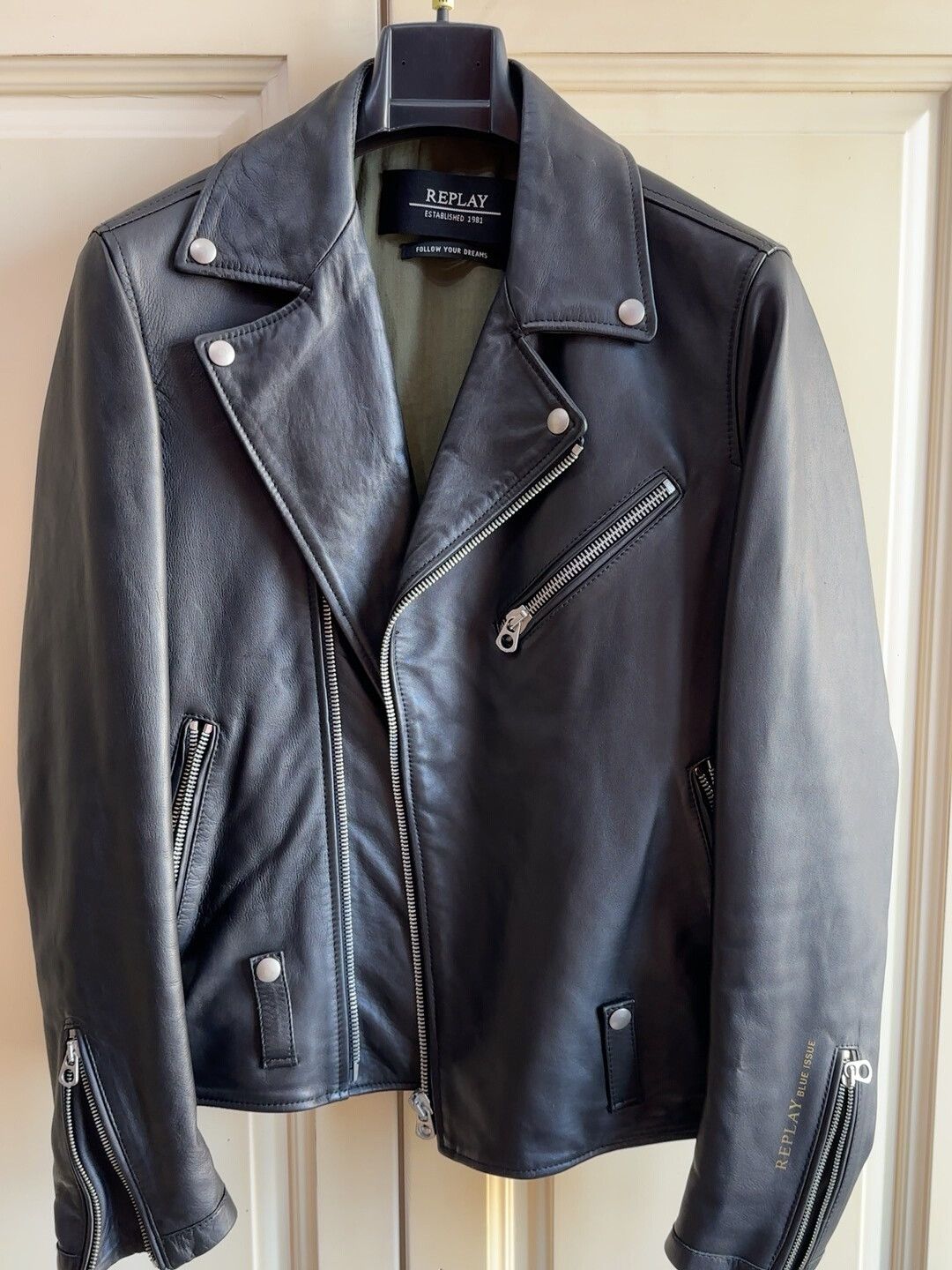 Replay Replay Leather Jacket in Excellent Condition Size US M / EU 48-50 / 2 - 1 Thumbnail