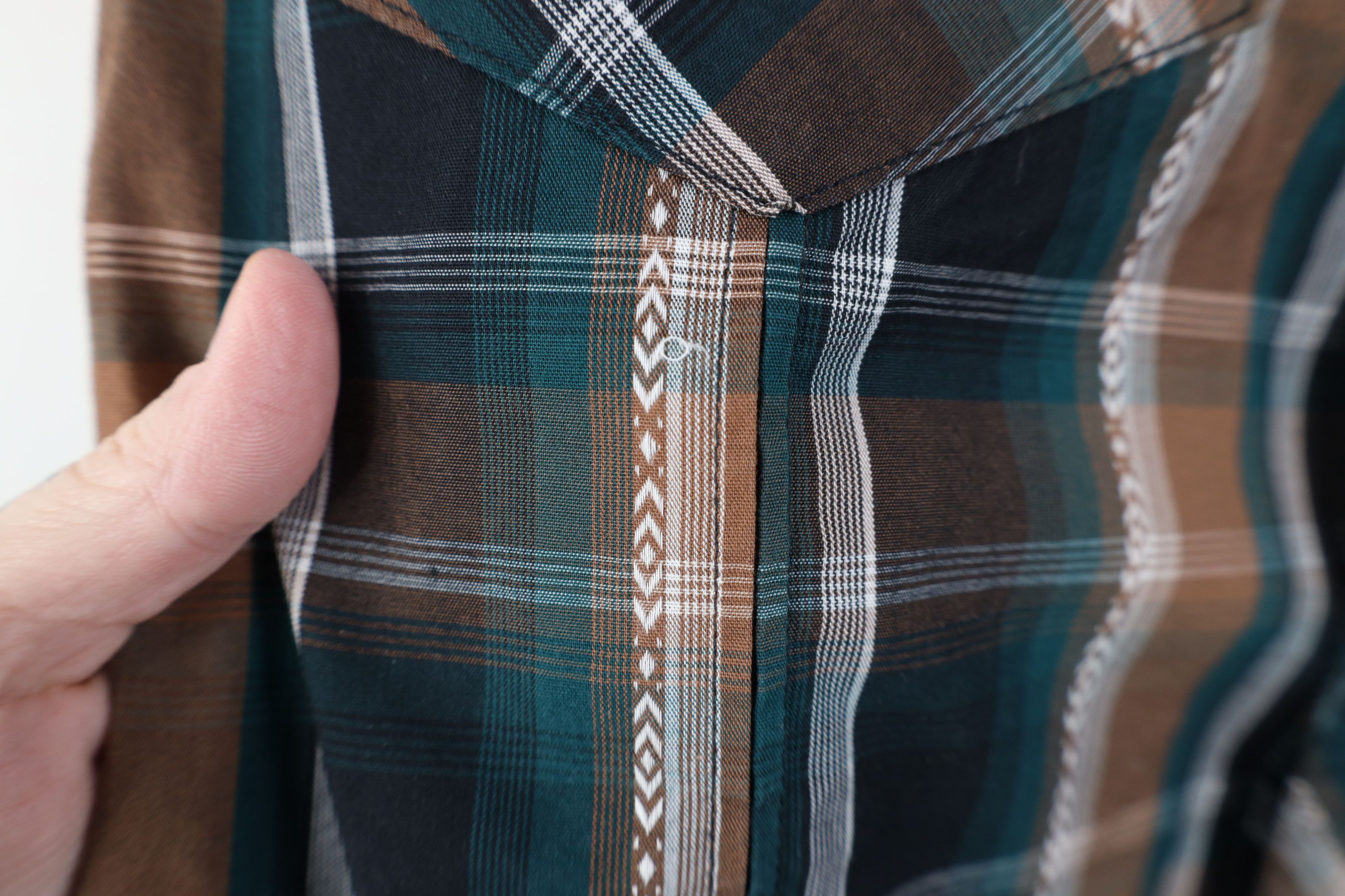 Wrangler Vintage 90s Wrangler Western Cowboy Button Shirt Plaid Size US M / EU 48-50 / 2 - 4 Thumbnail