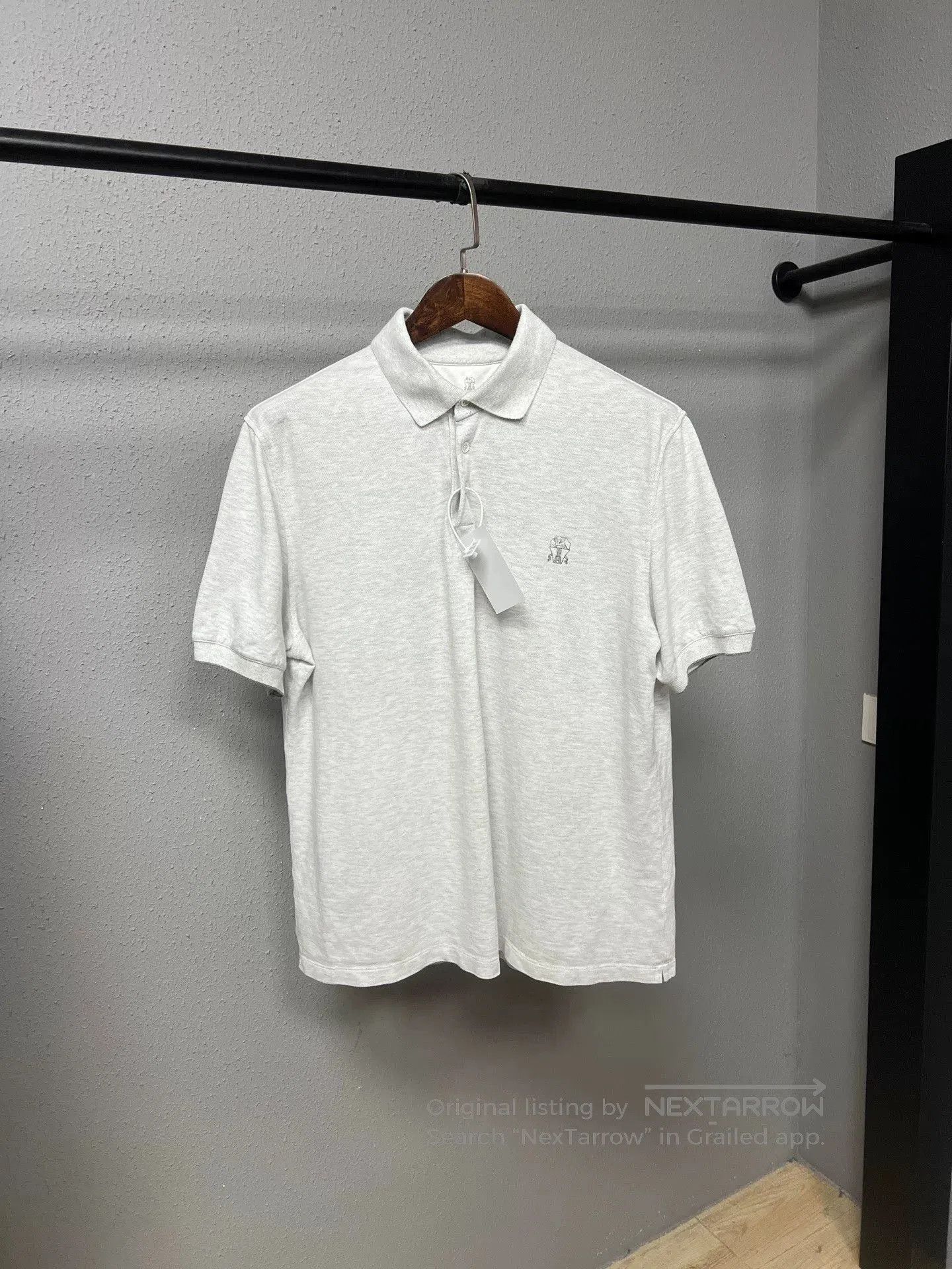 Brunello Cucinelli brunello cucinelli white classic polo shirt. Size US XL / EU 56 / 4 - 1 Thumbnail