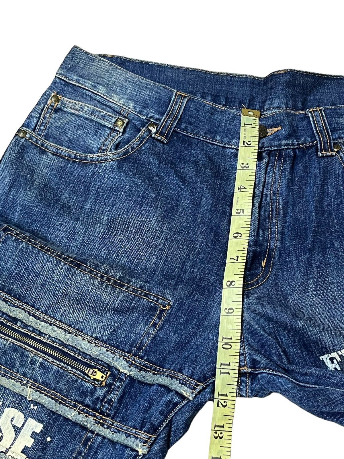 Japanese Brand JAPANESE JEAN FUNNY DEVIL SKULL,CUTE&GLAMOUROUS FLARED JEANS Size US 34 / EU 50 - 14 Thumbnail