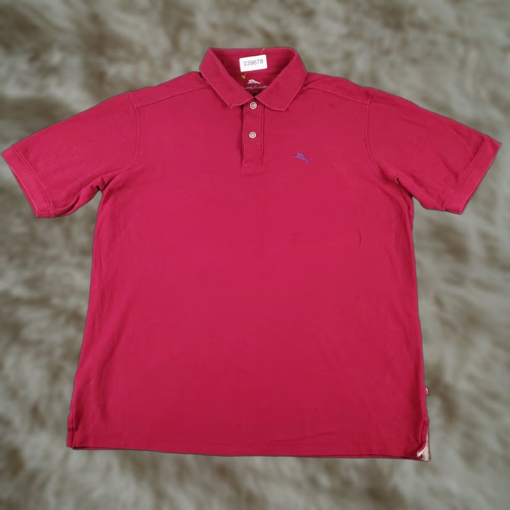 Tommy Bahama VINTAGE Tommy Bahama Polo Shirt Mens Medium Magenta Marlin Casual Short Sleeve Size US M / EU 48-50 / 2 - 1 Thumbnail