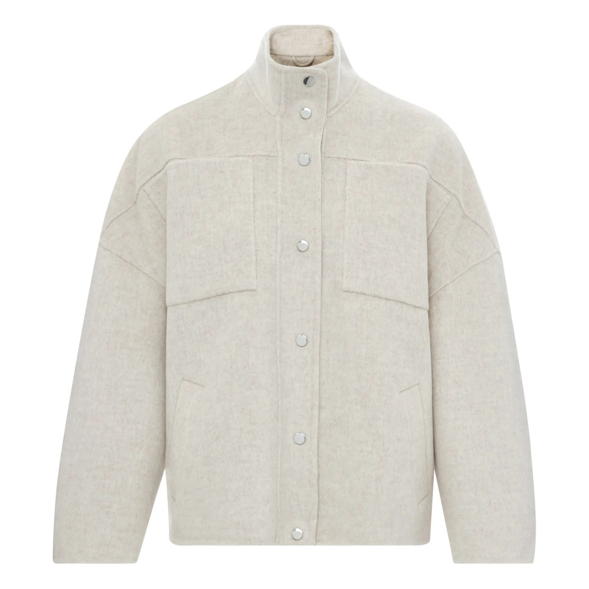 Hartford Hartford Vicco Wool Relaxed Fit Jacket Coat Natural Size L / US 10 / IT 46 - 3 Thumbnail
