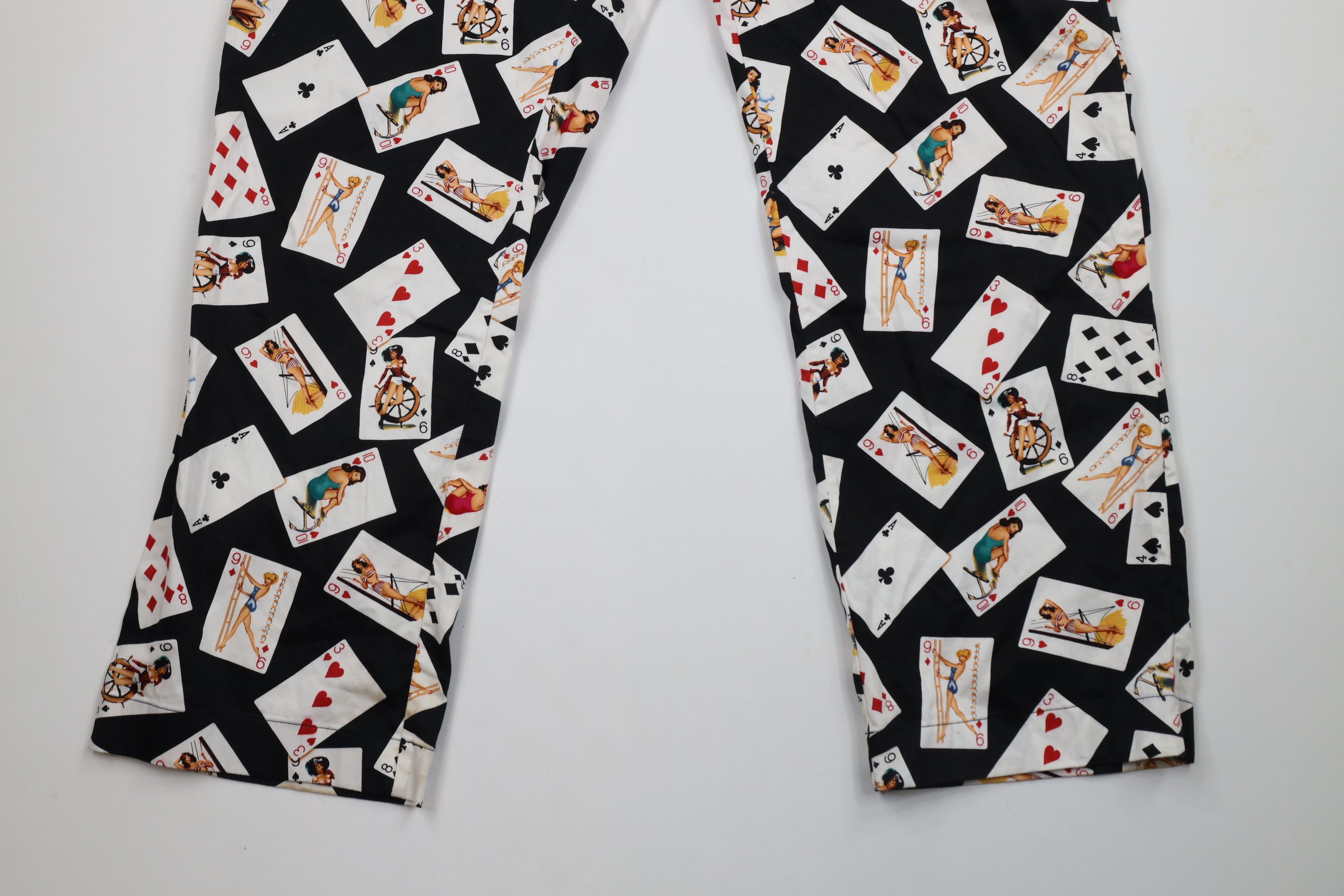 Vintage Loudmouth Golf Pinup Girl Card Poker Golfing Chino Pants Size US 42 / EU 58 - 4 Thumbnail