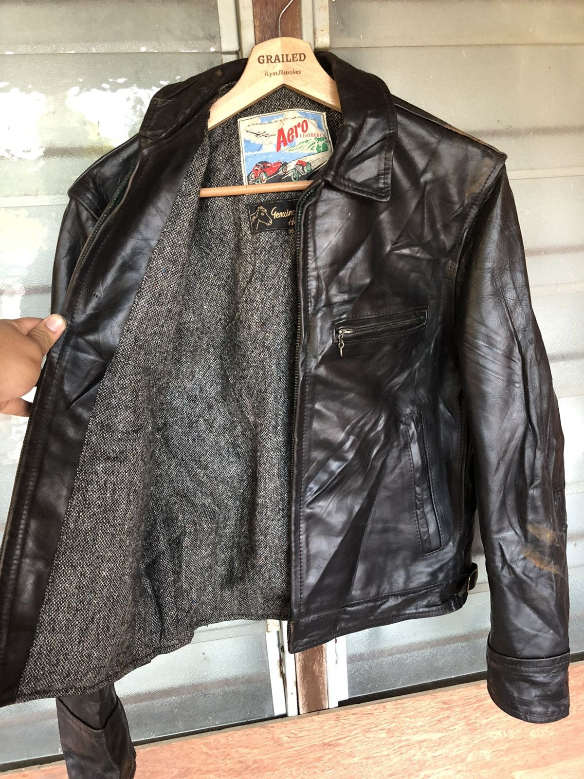 Aero Leathers Vintage Aero Leathers Genuine Horsehide Motorcycle Jacket Size US M / EU 48-50 / 2 - 10 Thumbnail