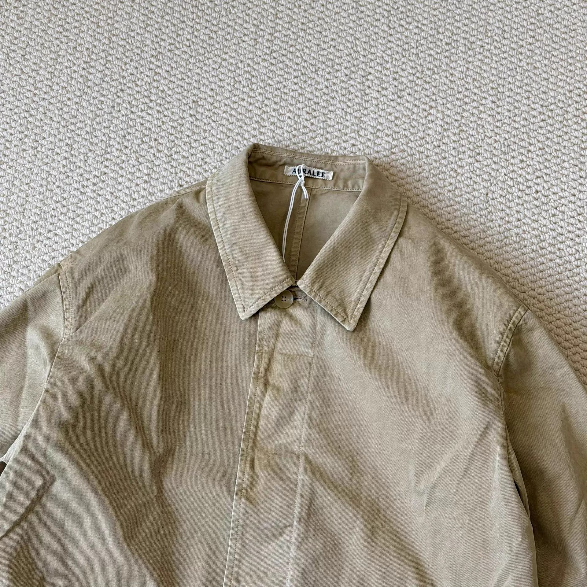 Auralee AURALEE Dyed FINX Light Chino Blouson Khaki 26SS Size US XXL / EU 58 / 5 - 4 Thumbnail