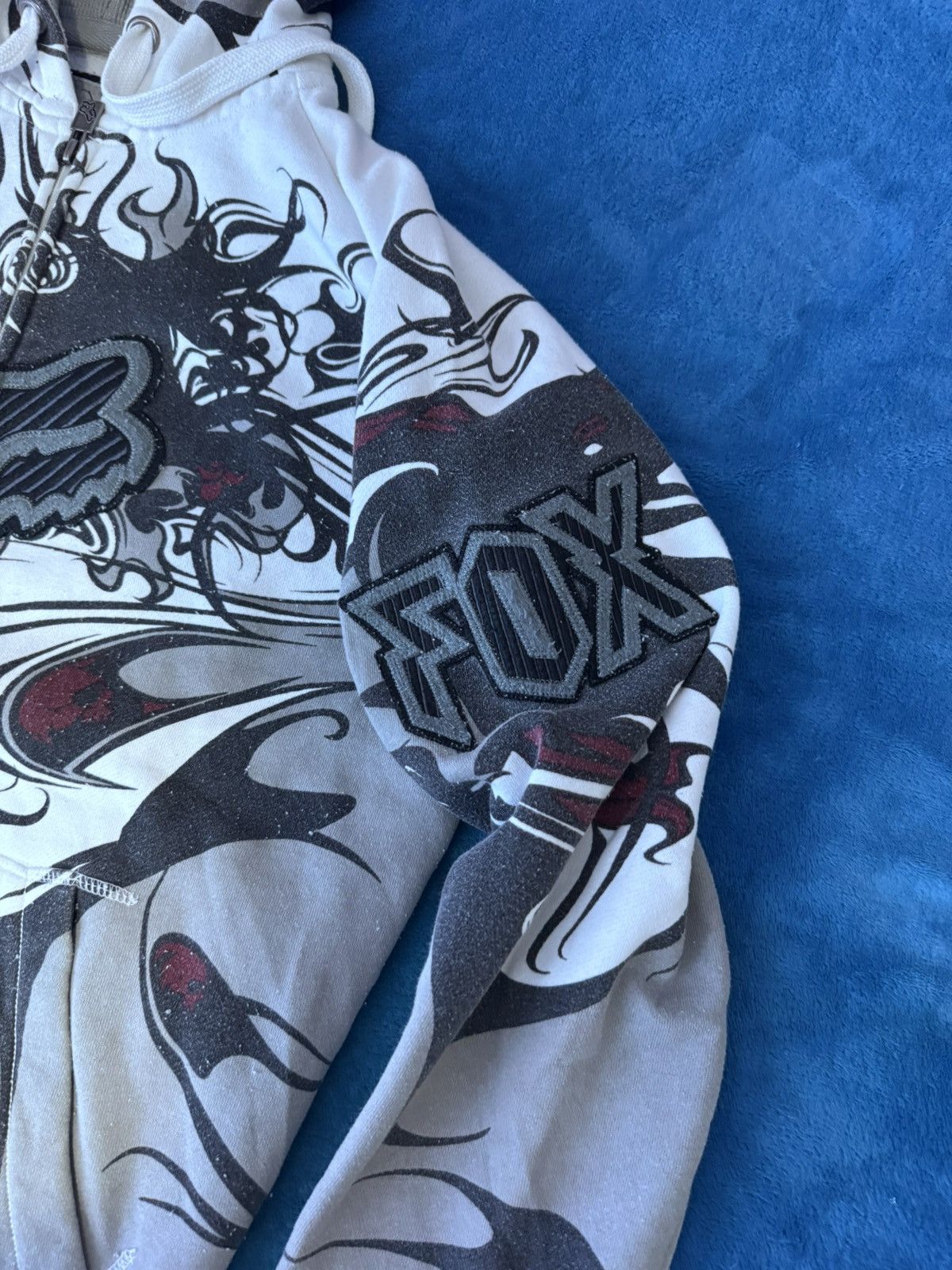 Fox Racing × Vintage Y2K Sasquatch Spell Out Embroidered Logo Hoodie Size US M / EU 48-50 / 2 - 3 Thumbnail