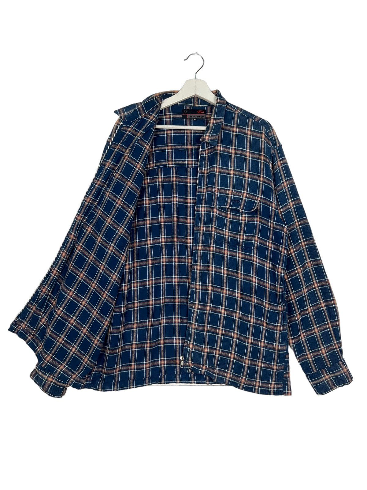 Vans 🔥90s VINTAGE VANS CHECK ZIPPER SHIRT JACKET Size US L / EU 52-54 / 3 - 9 Thumbnail