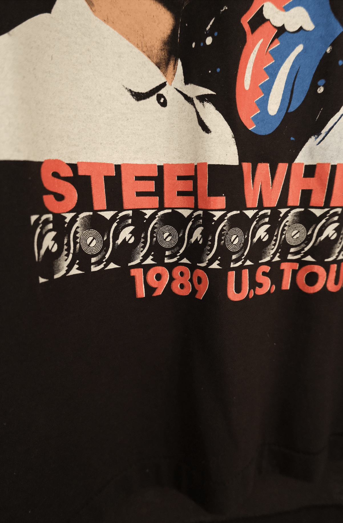 Vintage Vintage Rolling Stones Steel Wheels 1989 tour t shirt Size US M / EU 48-50 / 2 - 12 Thumbnail
