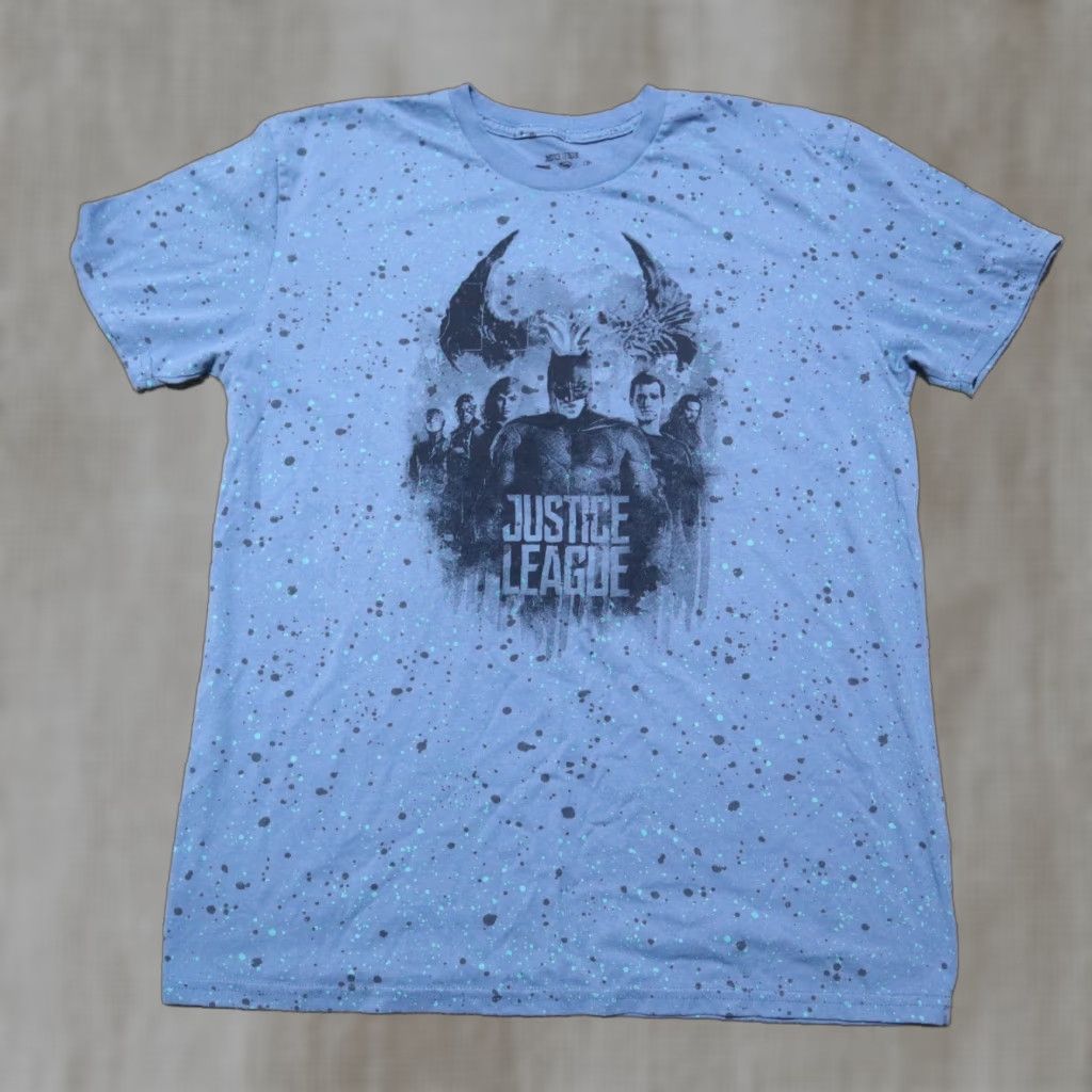 Vintage Merchoid Justice League Batman Blue Short Sleeve Tee T-Shirt Adult L Shirt Mens Batman DC Comics 90s? Size US L / EU 52-54 / 3 - 1 Thumbnail