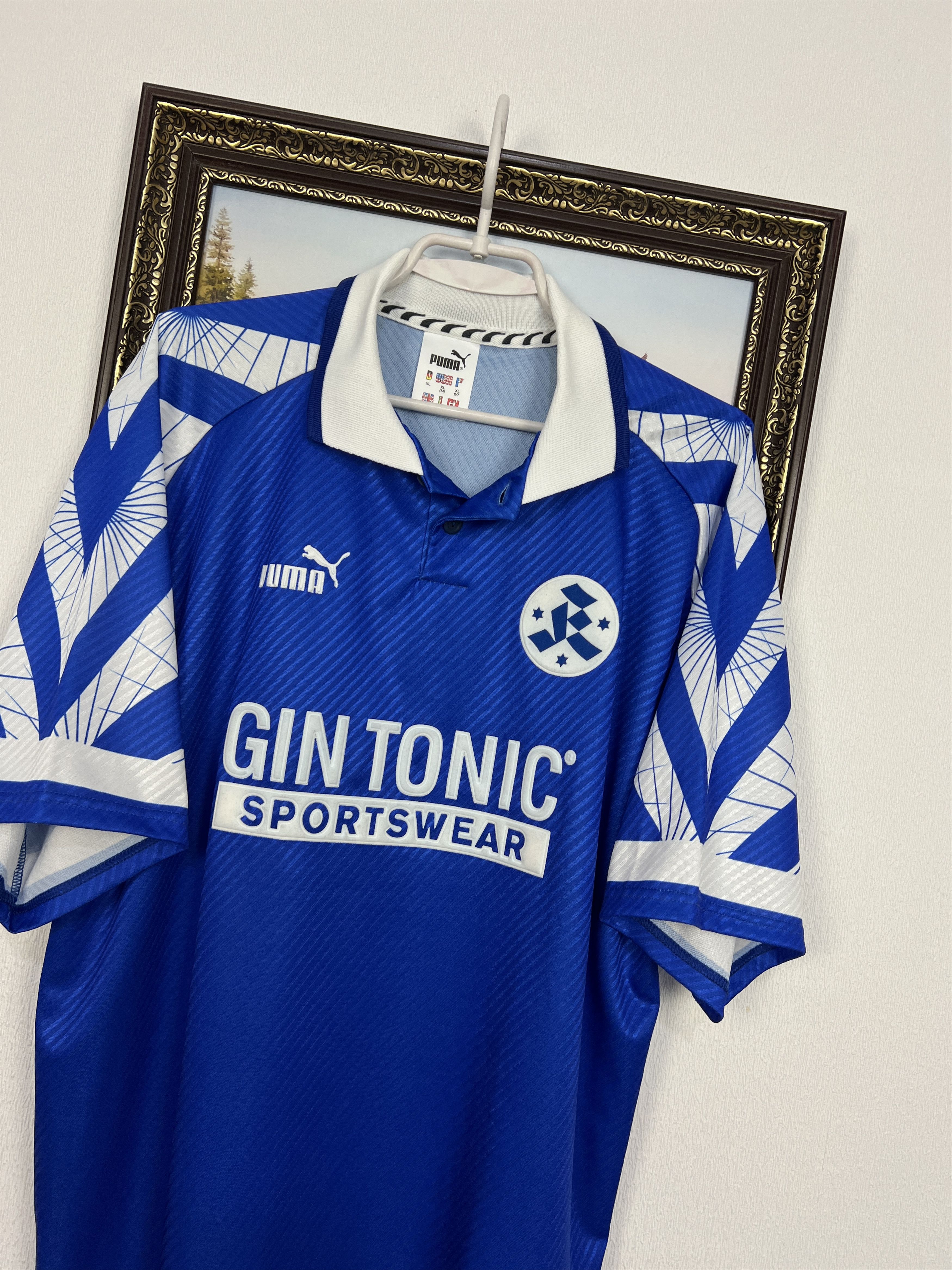 Puma SV Stuttgarter Kickers Home football shirt 1997 Soccer Puma Size US XL / EU 56 / 4 - 3 Thumbnail