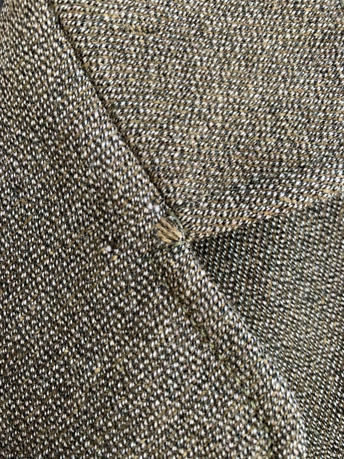 Hermes Sellier Paris Equestrian Riding Wool Tweed Blazer Jacket 80s Size L / US 10 / IT 46 - 20 Thumbnail