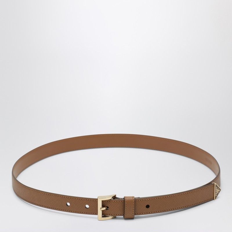 Prada Prada Caramel Saffiano Leather Belt Size ONE SIZE - 1 Thumbnail