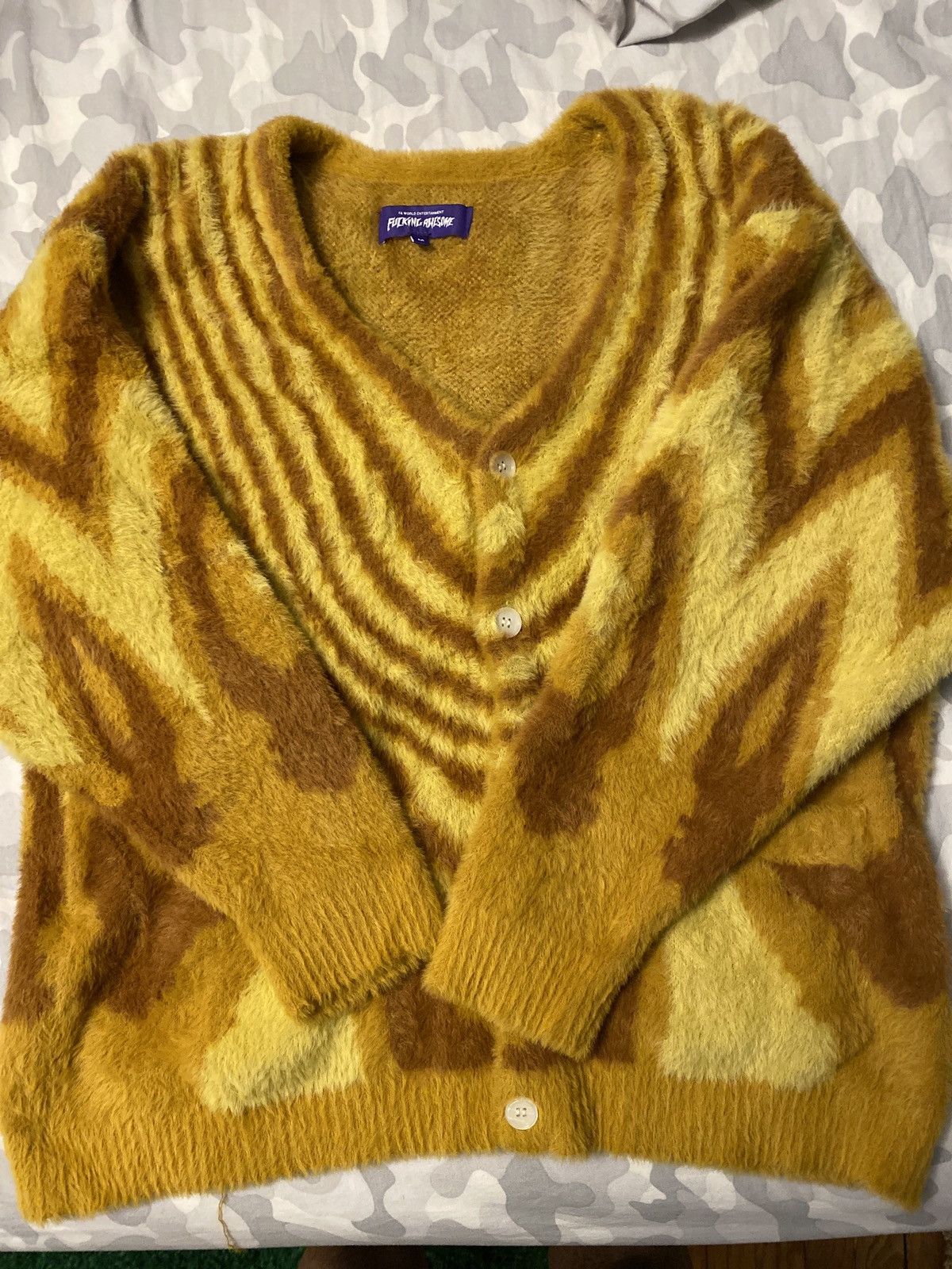 Fucking Awesome Fucking Awesome Acid Hairy cardigan | Grailed