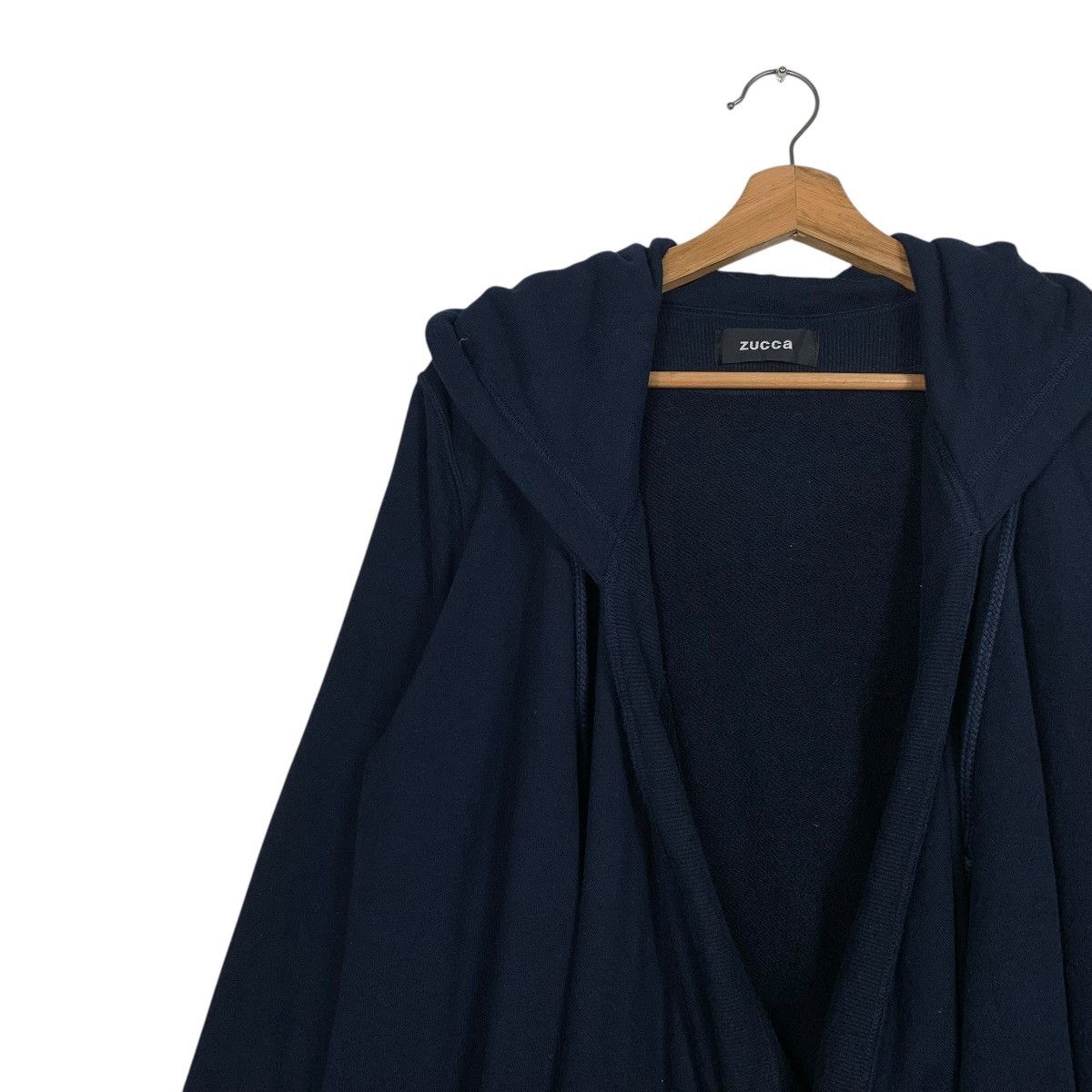 Zucca Zucca Buttonless Hooded Overcoat Size M / US 6-8 / IT 42-44 - 7 Thumbnail