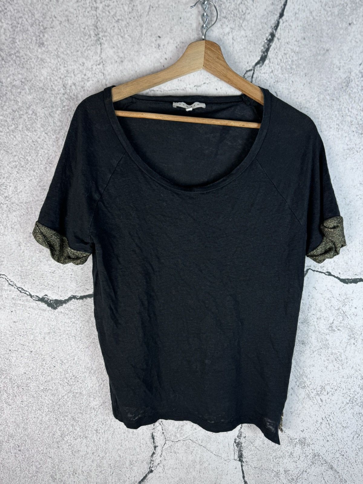 Sandro Sandro Light women top tshirt zip Size M / US 6-8 / IT 42-44 - 1 Thumbnail