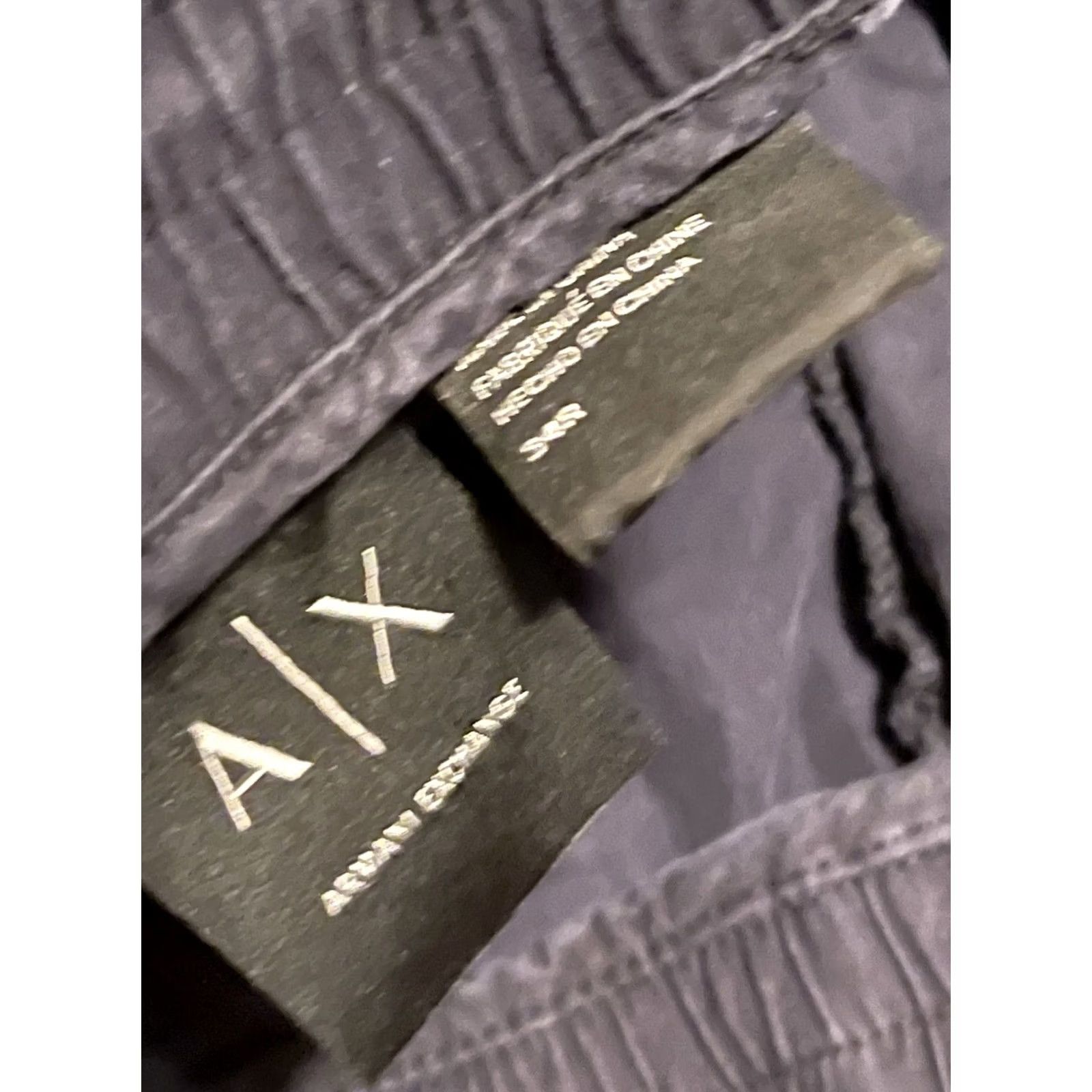 Armani Exchange Armani Exchange AX Dark Navy Blue Cotton Nylon Gorpcore Outdoor Pants - Men 34 Size US 34 / EU 50 - 7 Thumbnail