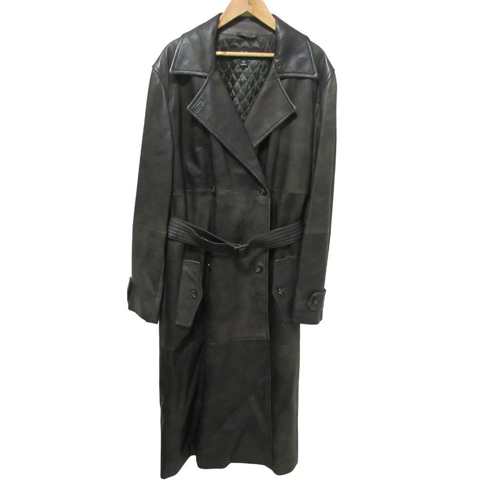 Max Mara MaxMara Max Mara Weekend Line Leather Trench Coat Leather Outerwear DUTY FREE for USA Size ONE SIZE - 1 Thumbnail