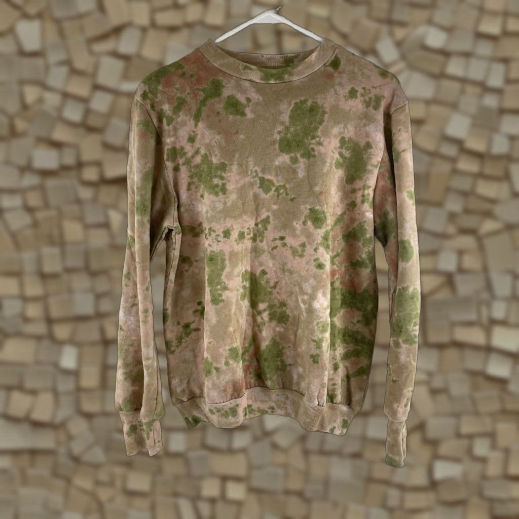 Vintage AFRM Sweatshirt Women’s XS Pink Green Tie Dye Crewneck Long Sleeve NWT Size XS / US 0-2 / IT 36-38 - 1 Thumbnail