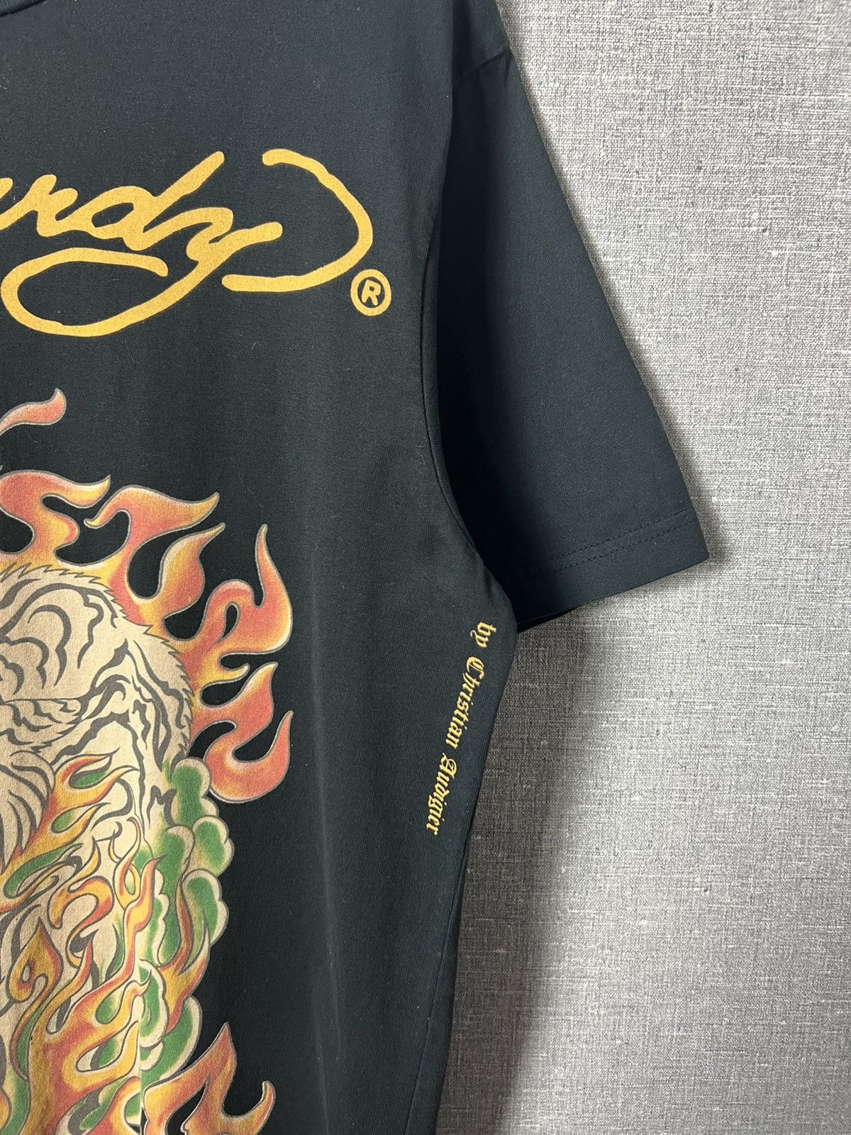 Ed Hardy Vintage Ed Hardy by Christian Audigier Big Logo Y2K Tee Size US L / EU 52-54 / 3 - 3 Thumbnail