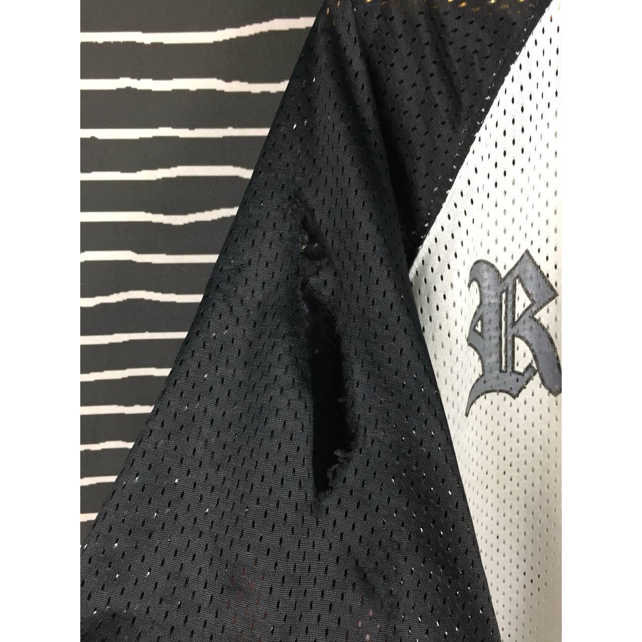 Vintage Vtg Distressed Rollin Hard Lowrider Street Style Mesh Jersey Size US XL / EU 56 / 4 - 4 Thumbnail
