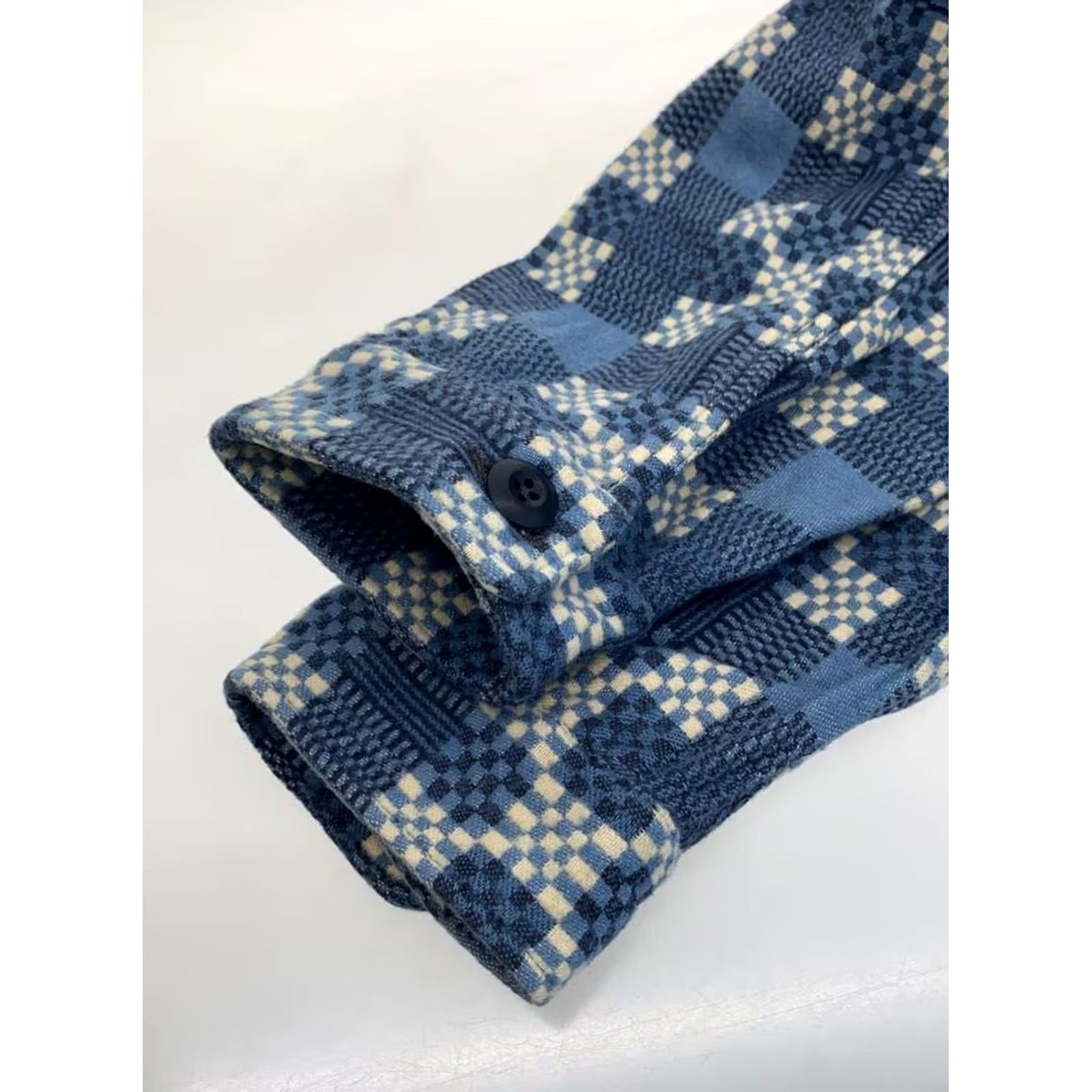 Ralph Lauren RRL Ralph Lauren Patterned Shirt Jacket M Cotton Blue Used Size US M / EU 48-50 / 2 - 5 Thumbnail