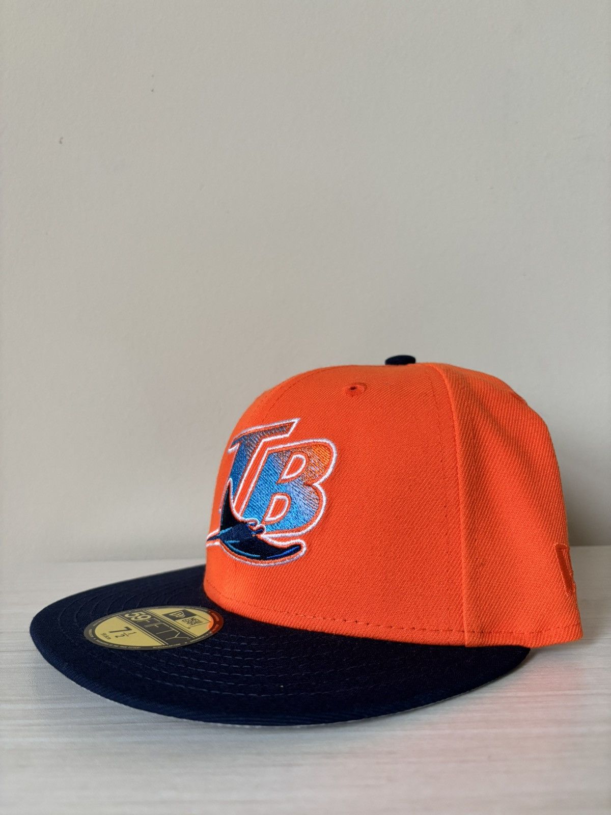 Hat Club Tampa Bay Rays Fitted Size 7 1/2 Orange Crush Hat Club Size ONE SIZE - 5 Thumbnail