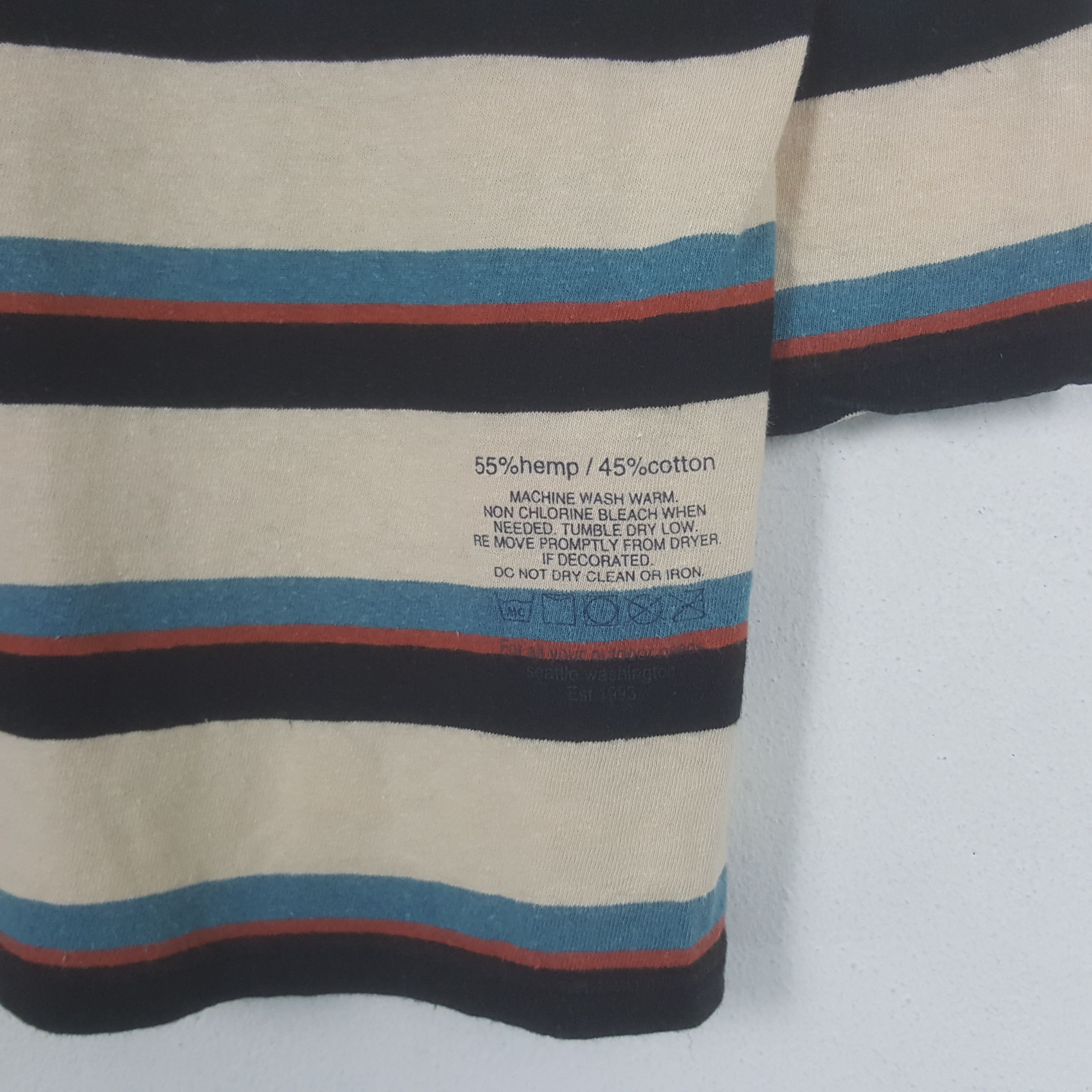 Manastash Vintage Manastash Outdoor Long Sleeve Stripes Tshirt Size US M / EU 48-50 / 2 - 4 Thumbnail