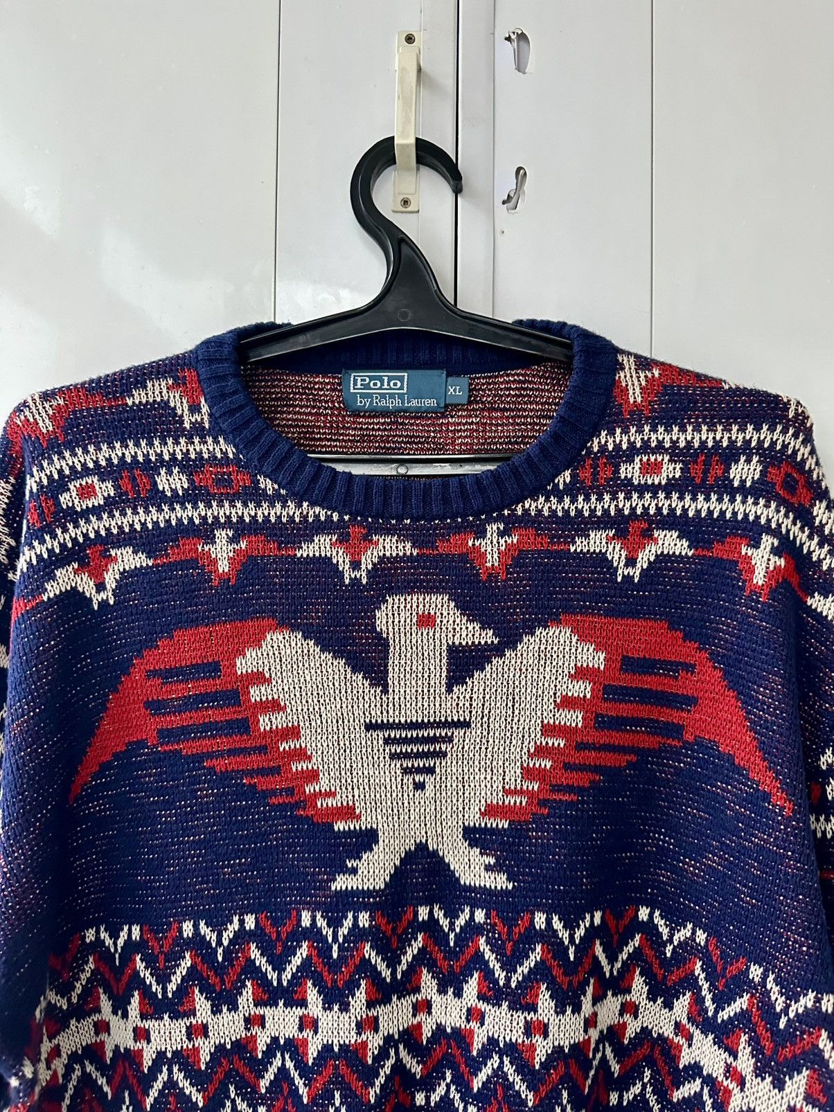 Polo Ralph Lauren Vintage Polo Ralph Lauren Sweater Aztec Style Size US XL / EU 56 / 4 - 10 Thumbnail