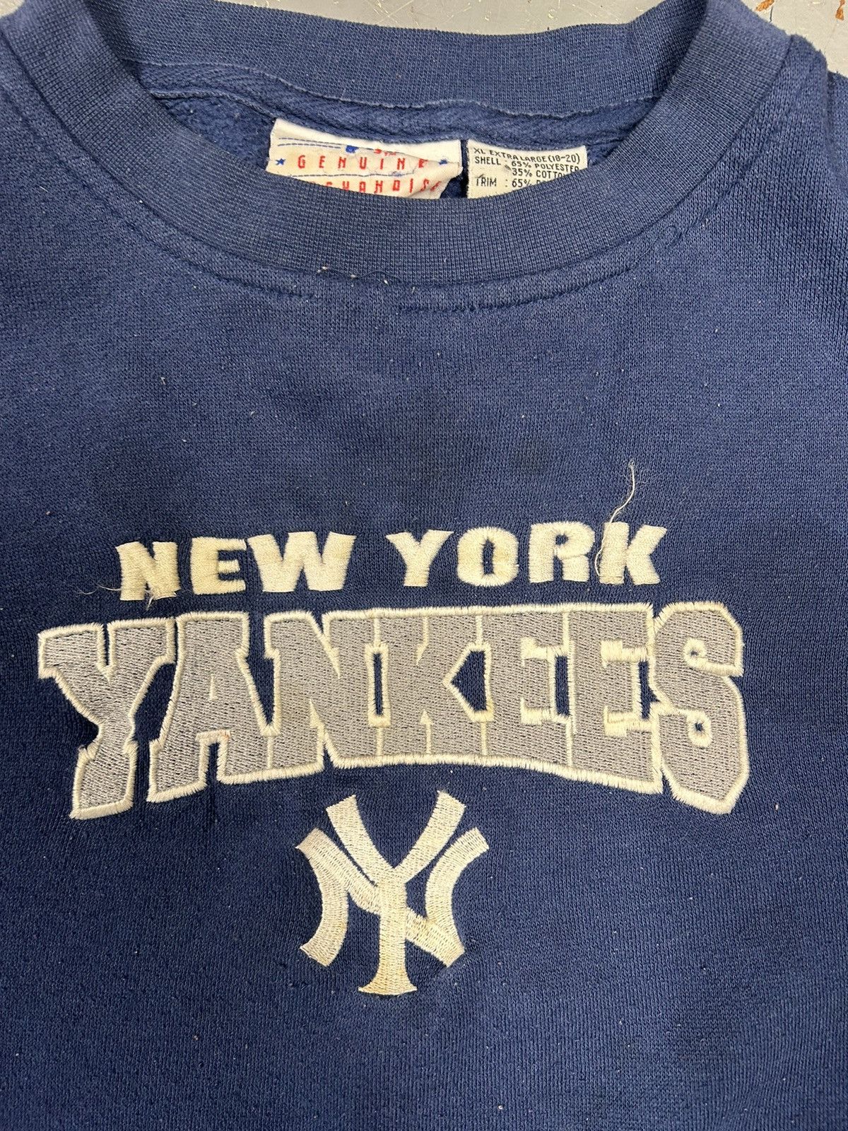 MLB × Vintage Crazy Vintage 90s Boxy New York Yankees Navy Crewneck Y2K Size US L / EU 52-54 / 3 - 2 Thumbnail