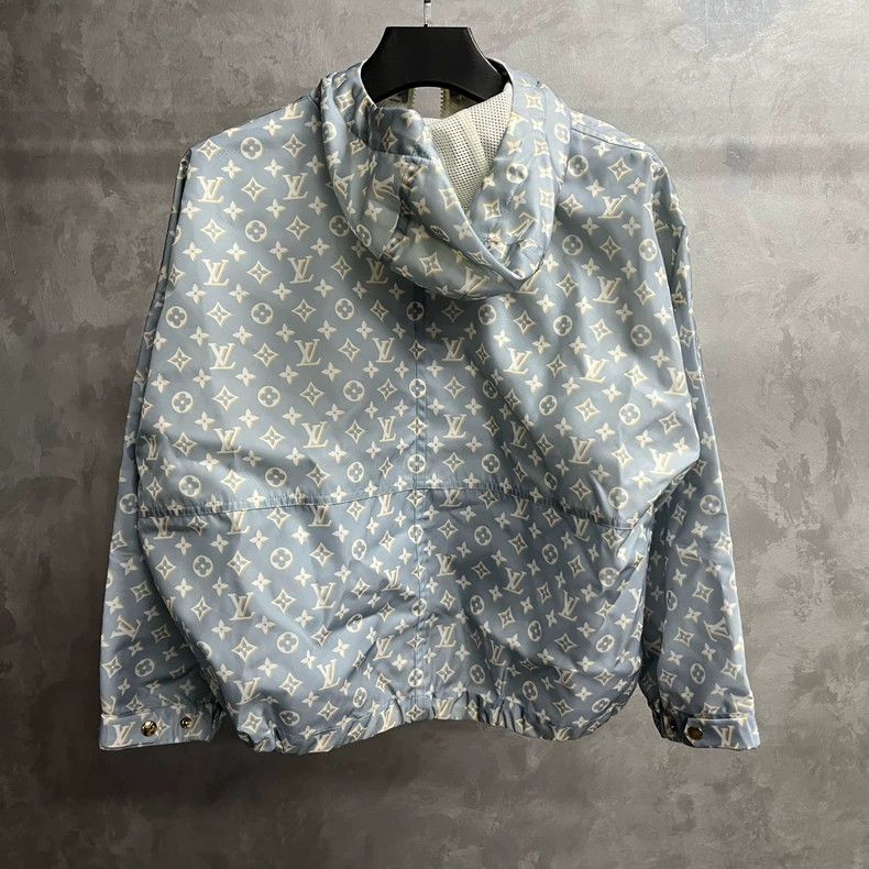 Louis Vuitton Louis Vuitton Full Blue Logo Hooded Jacket Size XS / US 0-2 / IT 36-38 - 5 Thumbnail
