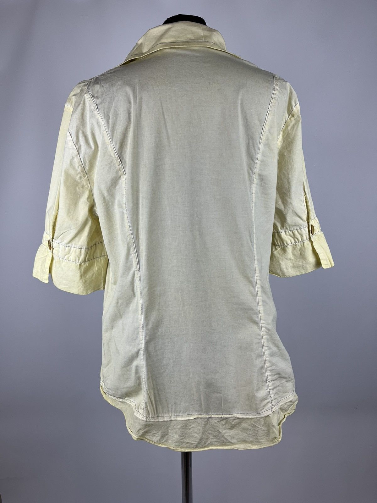 Elisa Cavaletti BOTTEGA ELISA CAVALETTI Size XXL-XL Yellow Blouse (0326) Size XL / US 12-14 / IT 48-50 - 3 Thumbnail