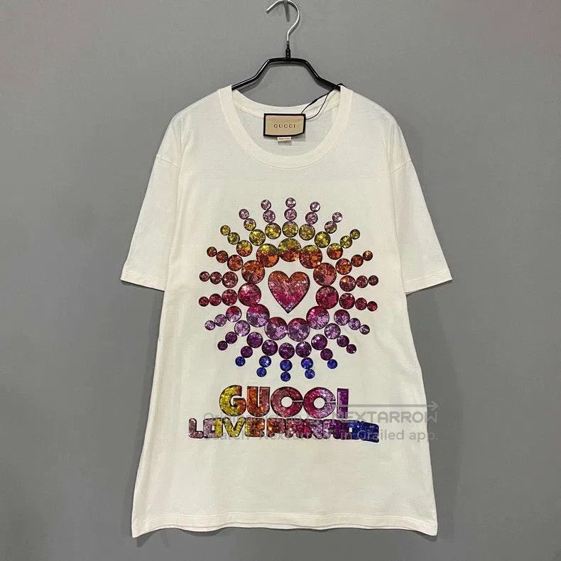 Gucci Gucci Sequin gradient love short sleeves Size US S / EU 44-46 / 1 - 1 Thumbnail