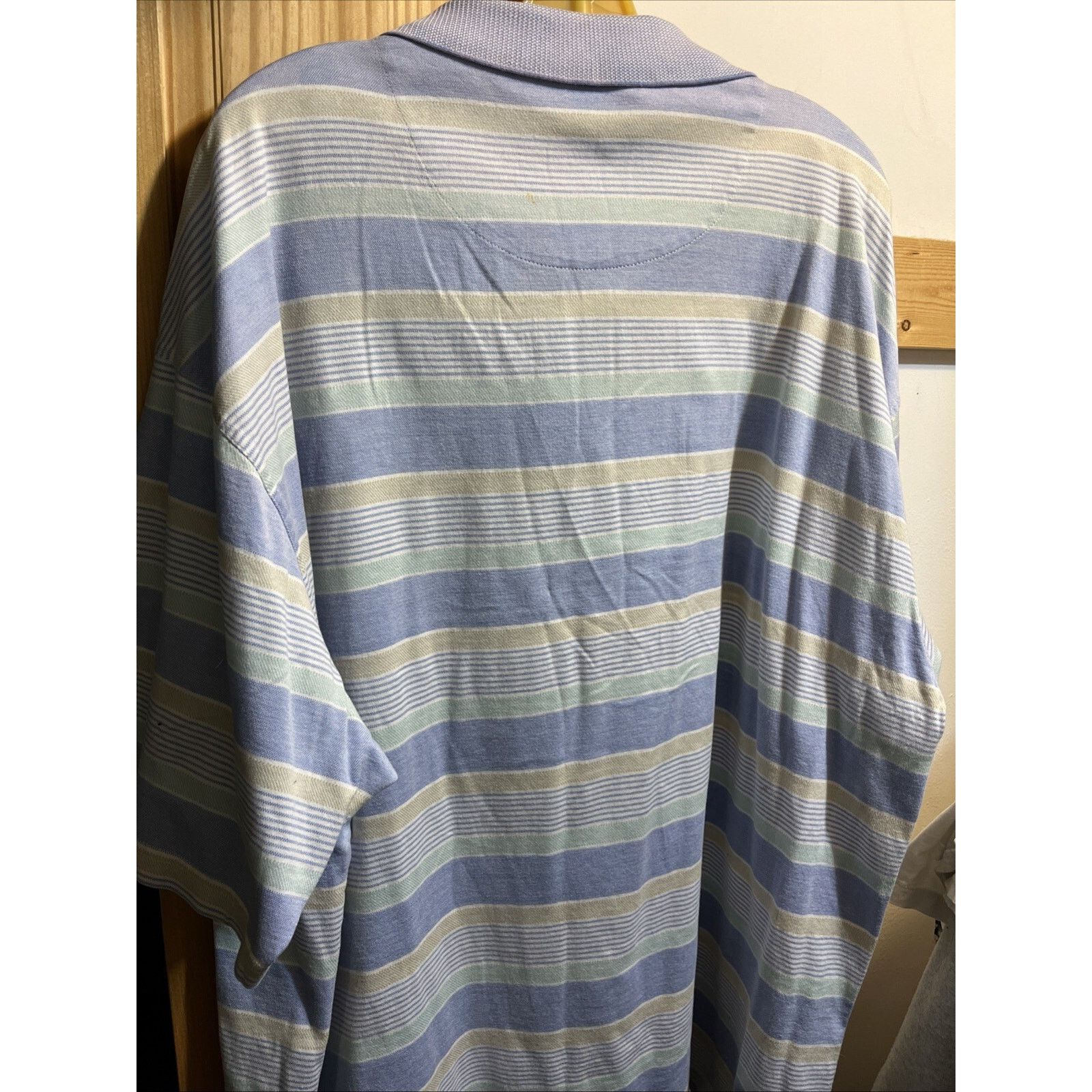 Other Pro Tour Performance Men’s XXL Blue Striped Golf Polo Shirt Size US XXL / EU 58 / 5 - 9 Thumbnail