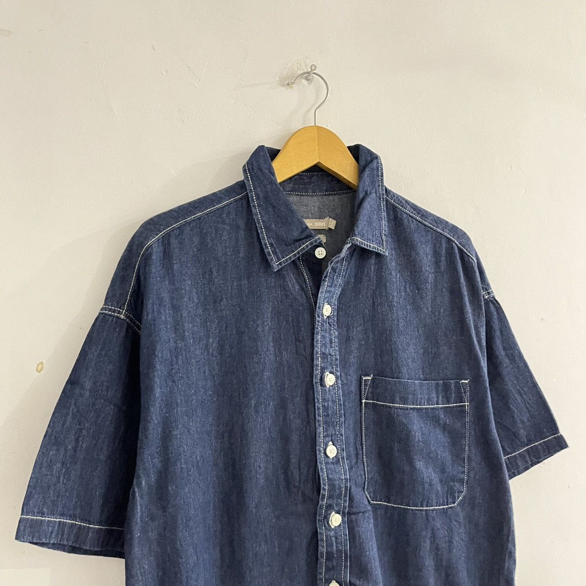 Japanese Brand Spao - Short Sleeve Shirt Size US L / EU 52-54 / 3 - 3 Thumbnail