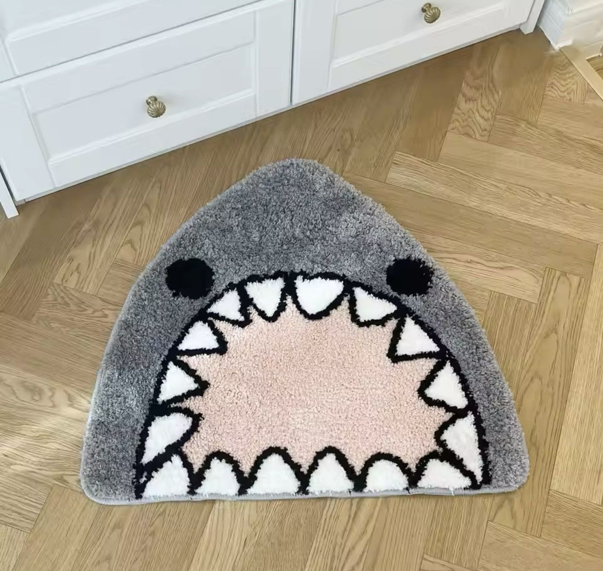 Japanese Brand Shark Bathroom Mat Soft Cartoon Pad Carpet Rug Size ONE SIZE - 1 Thumbnail