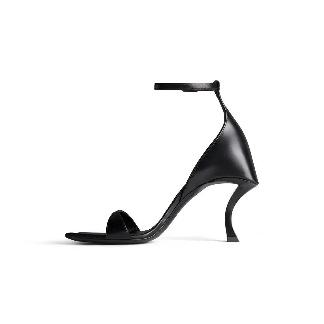 Balenciaga o1w1db10625 Hourglass 100mm Sandals in Black Size US 10 / IT 40 - 4 Thumbnail