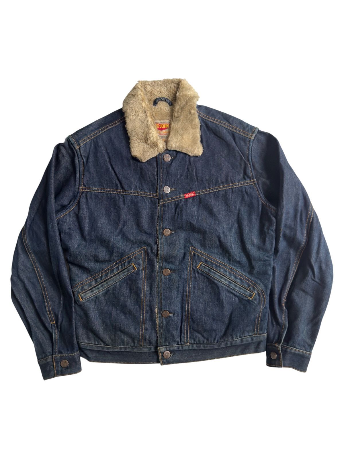 Big John × Vintage Vintage Big John Selvedge Denim Jacket Lot 0061