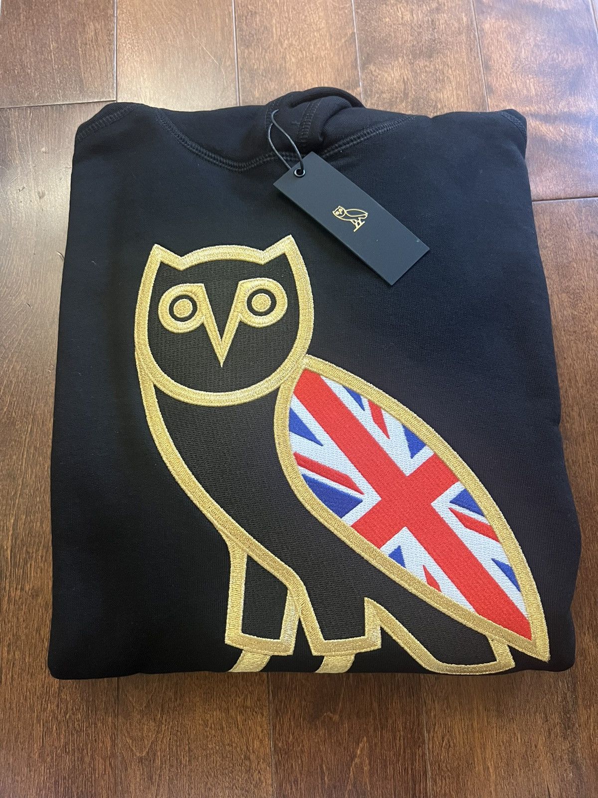 Octobers Very Own OVO UK Flag OG OWL Hoodie Grailed