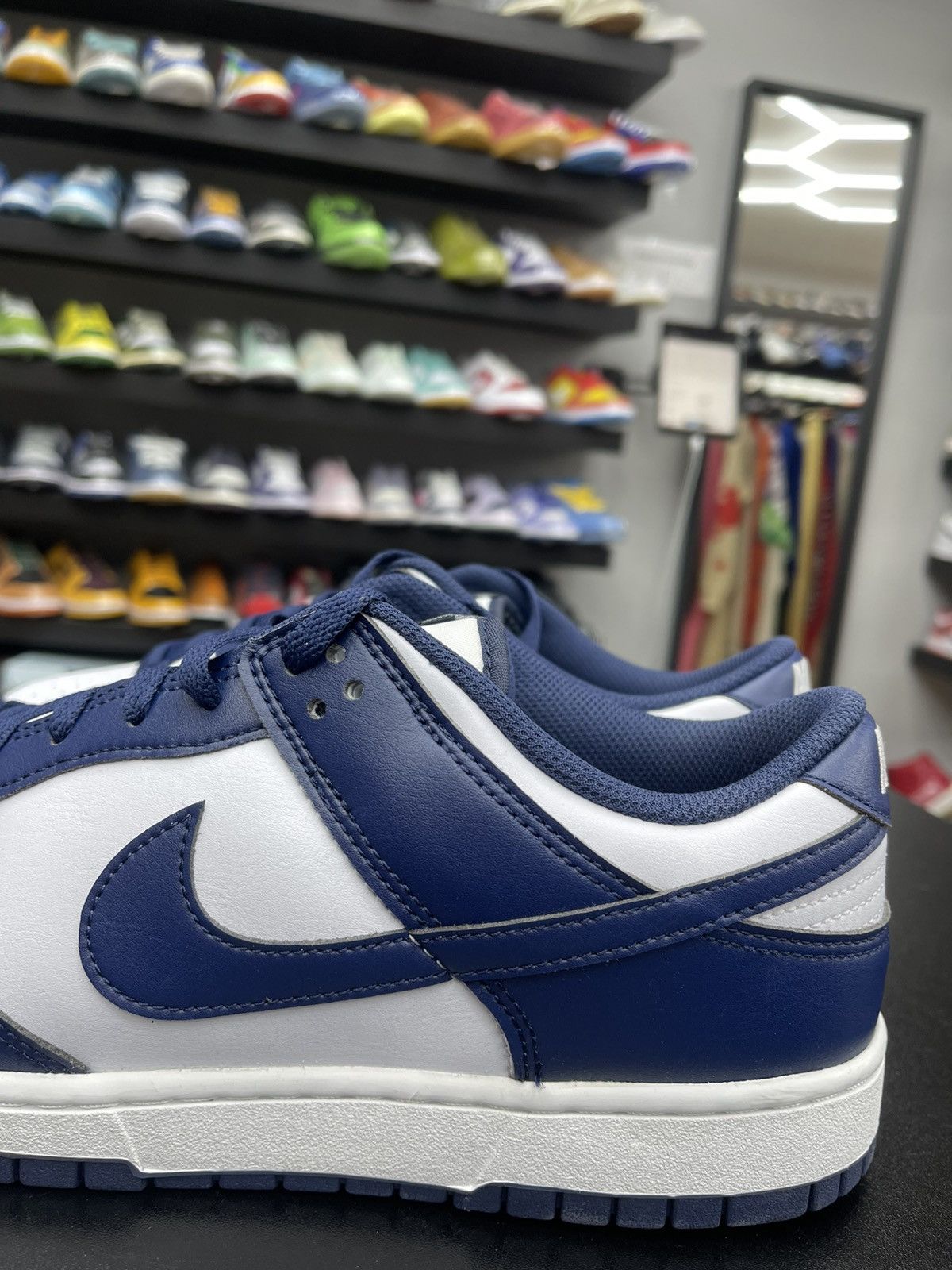 Nike Size 12 - Nike Dunk Low Midnight Navy Size US 12 / EU 45 - 3 Thumbnail