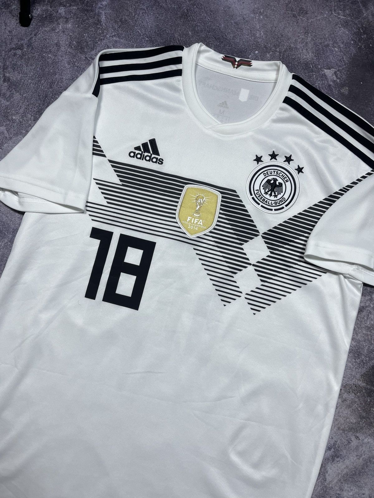 Adidas Adidas Germay Football Jersey #18 Kimmich Home 2018 Size US M / EU 48-50 / 2 - 3 Thumbnail
