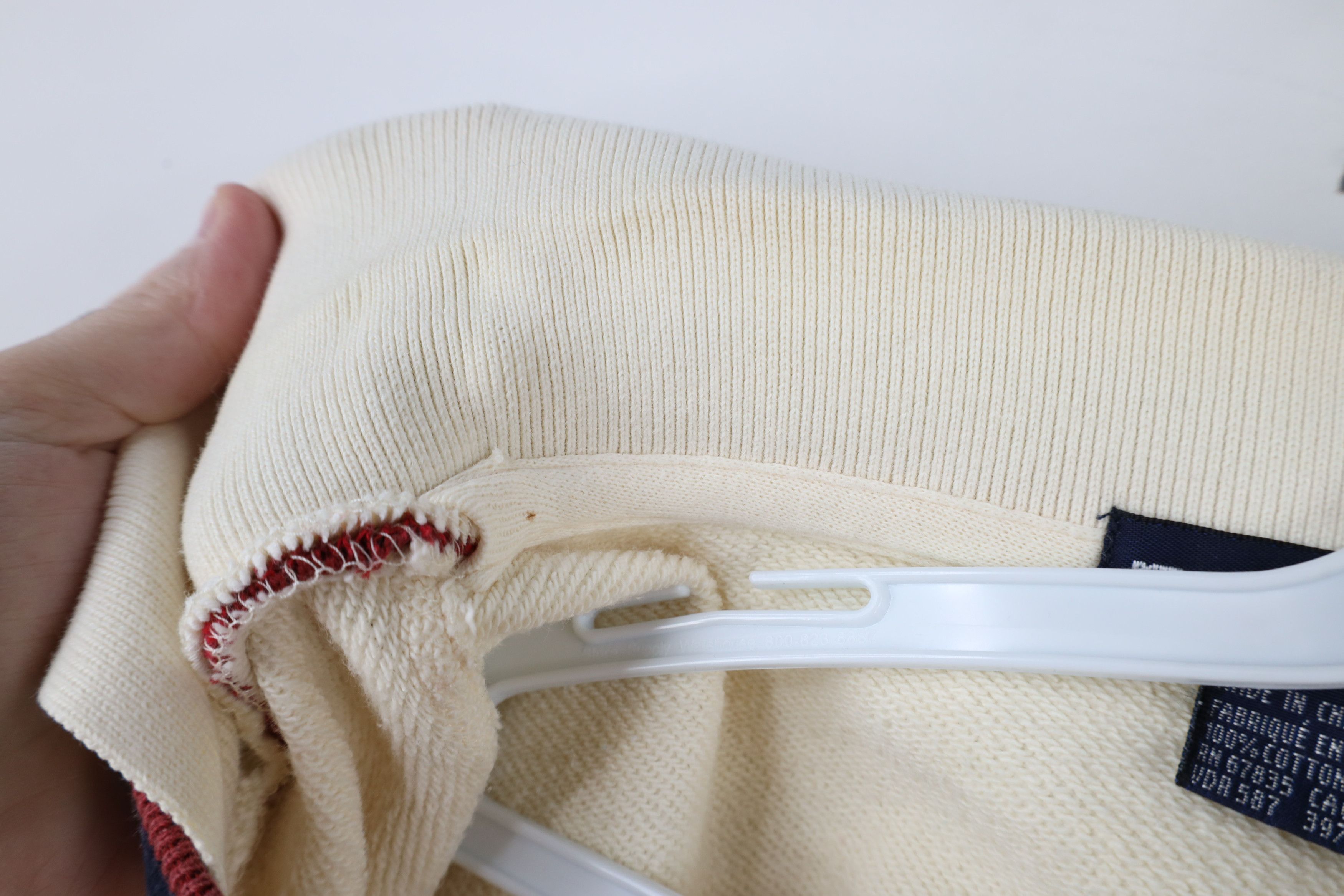 Nautica × Vintage Vintage 90s Nautica Spell French Terry Collared Sweatshirt Size US L / EU 52-54 / 3 - 8 Thumbnail