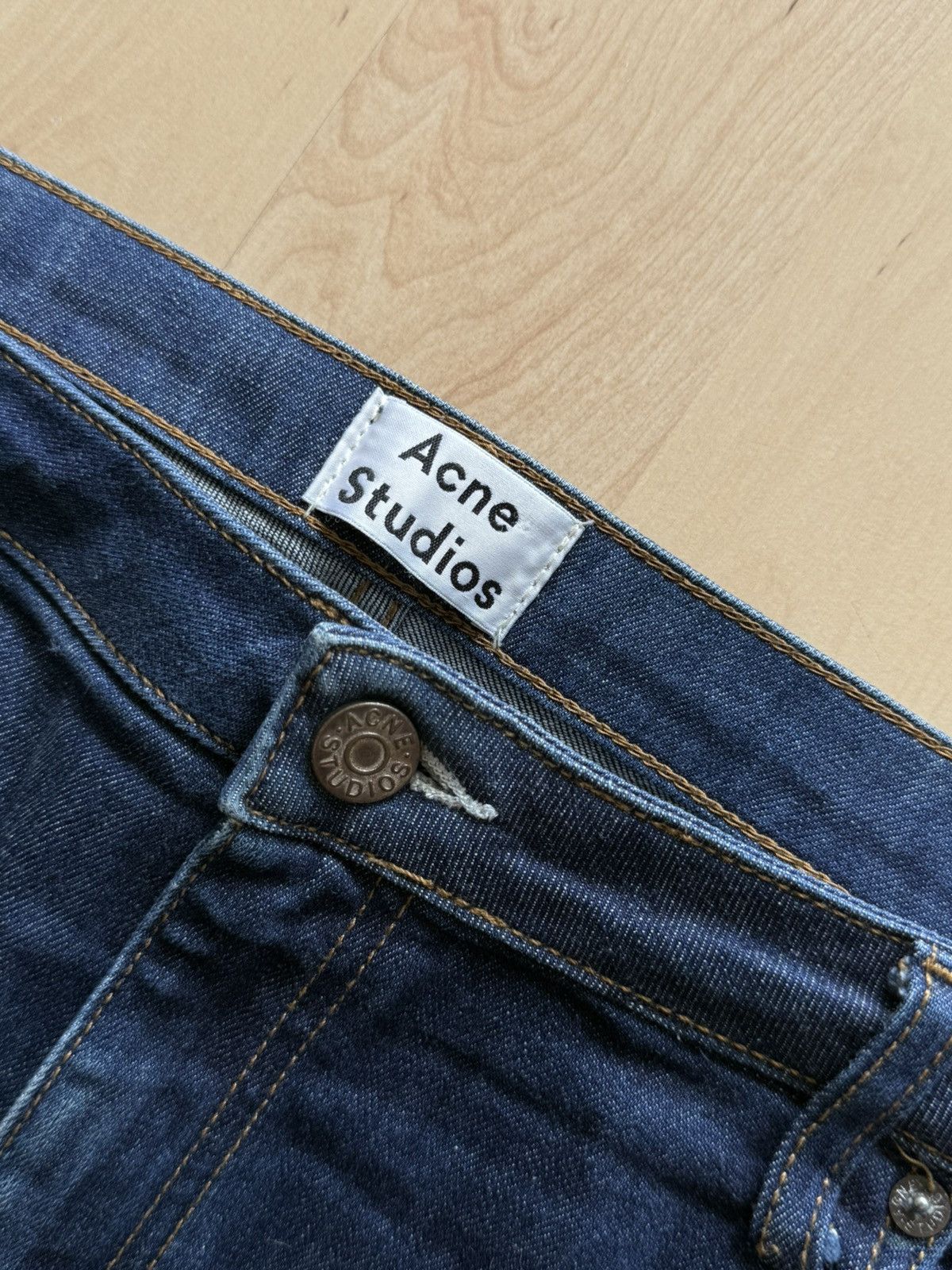 Acne Studios Acne Studios Flex Raw Reform washed denim jeans 32/34 Size US 32 / EU 48 - 3 Thumbnail
