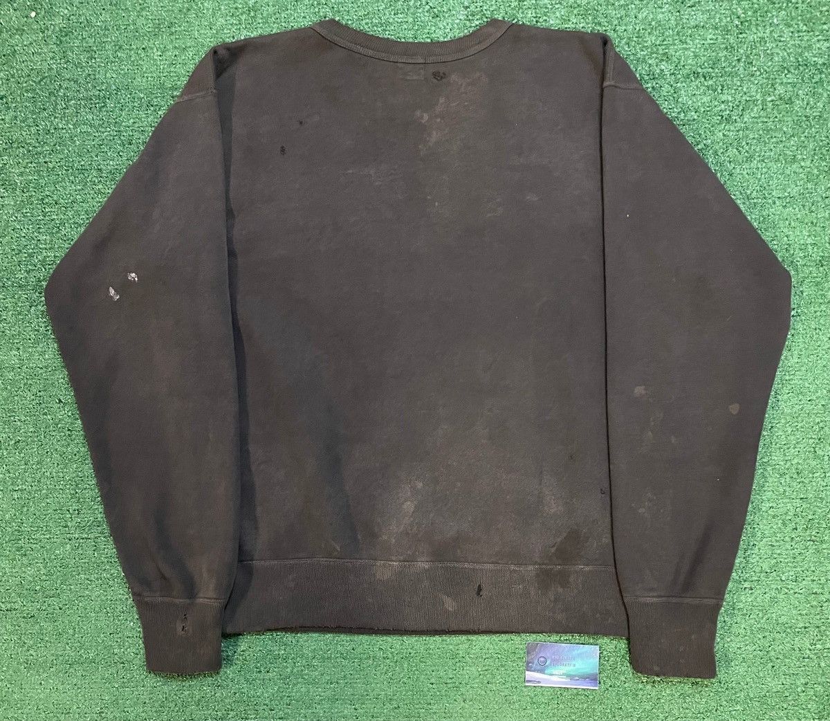 DENIM TEARS × Saint Michael Saint Michael Cracked Planet distressed crewneck Size US M / EU 48-50 / 2 - 4 Thumbnail
