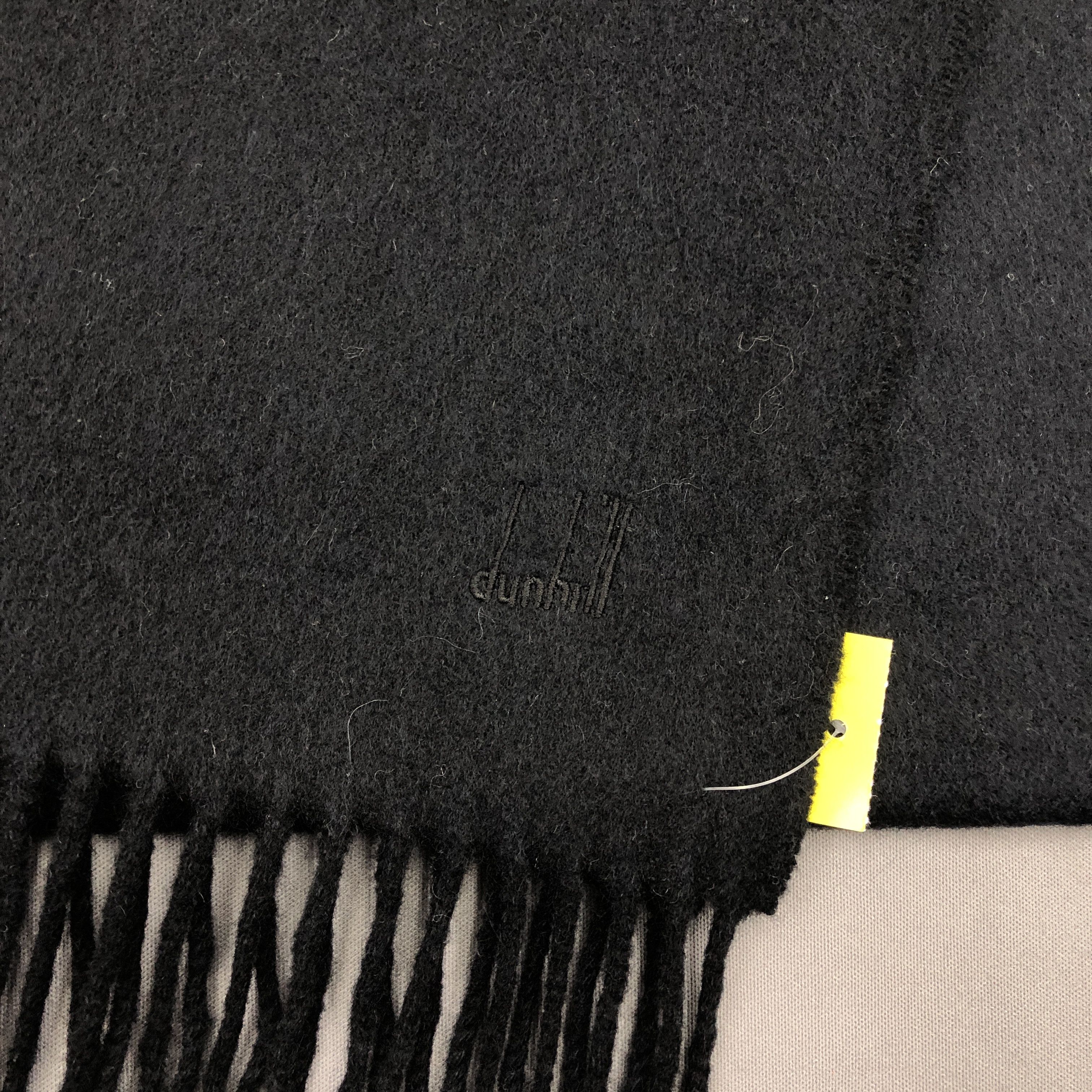Alfred Dunhill Vintage Alfred Dunhill Scarf Muffler Wool Cashmere Scarves Size ONE SIZE - 4 Thumbnail