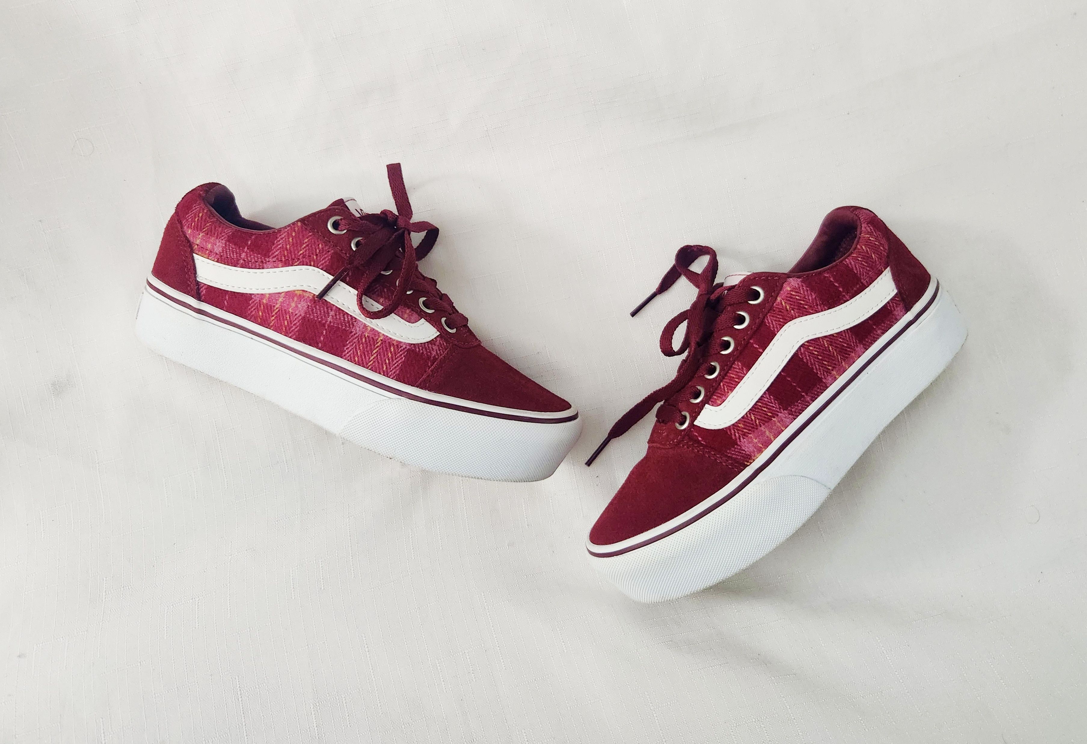 Vans Vans Ward Platform Plaid Mix Port Houndstooth Sneakers SZ 6 Size US 6 / IT 36 - 2 Thumbnail