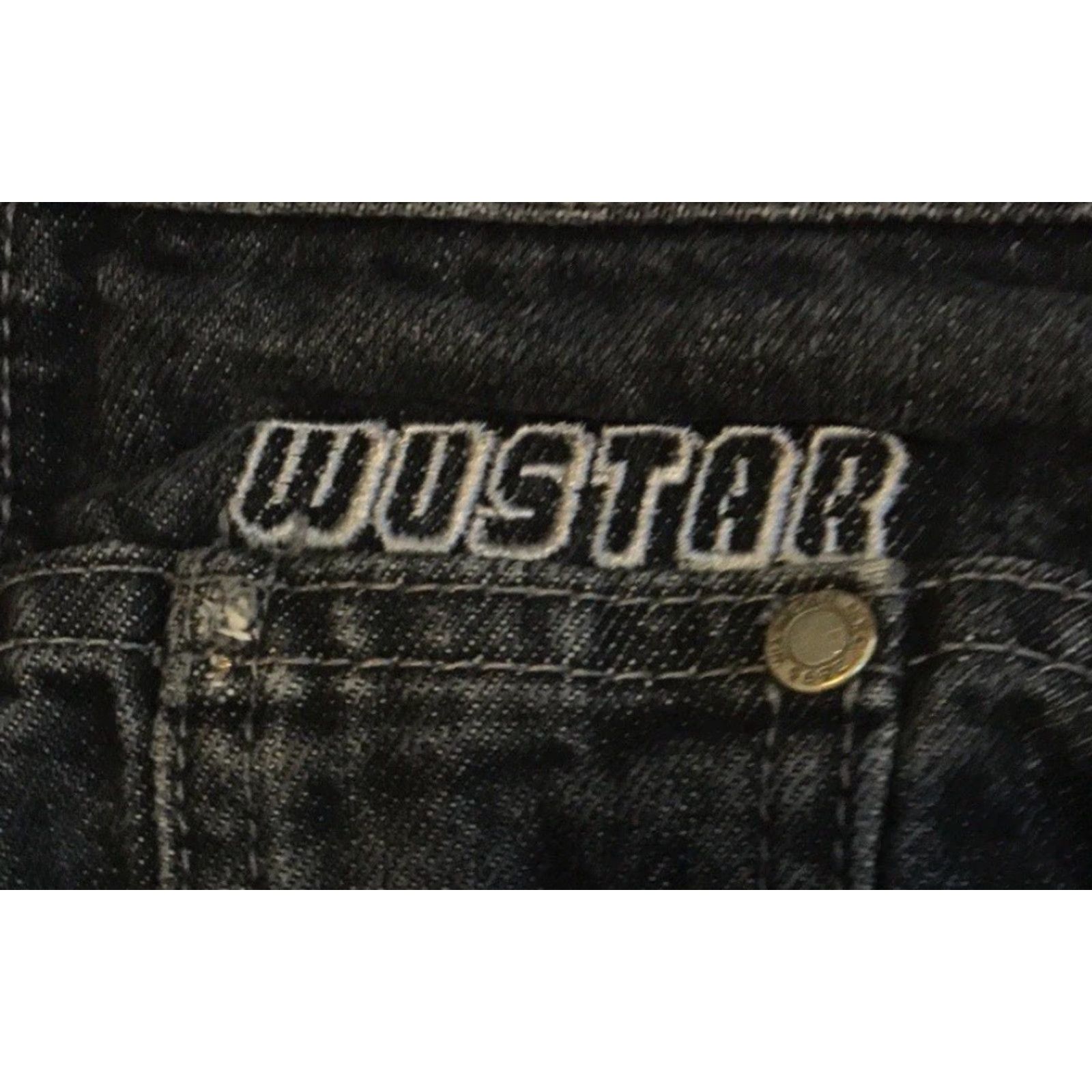JNCO VINTAGE Wu Wear Jeans 36 Black Distressed Baggy 90s Hip Hop 80s 90s USA Mens Jeans Regular Large Size US 36 / EU 52 - 4 Thumbnail
